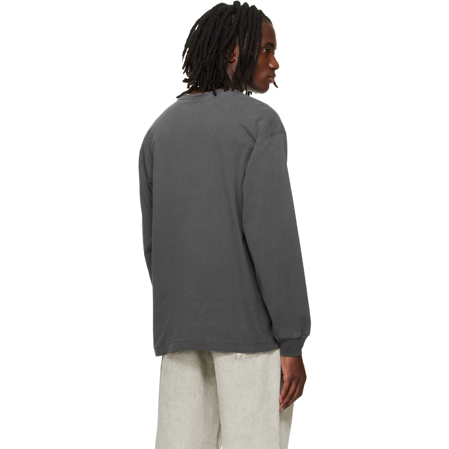  Carhartt Work In Progress Gray Long Sleeve Nelson T-shirt 
