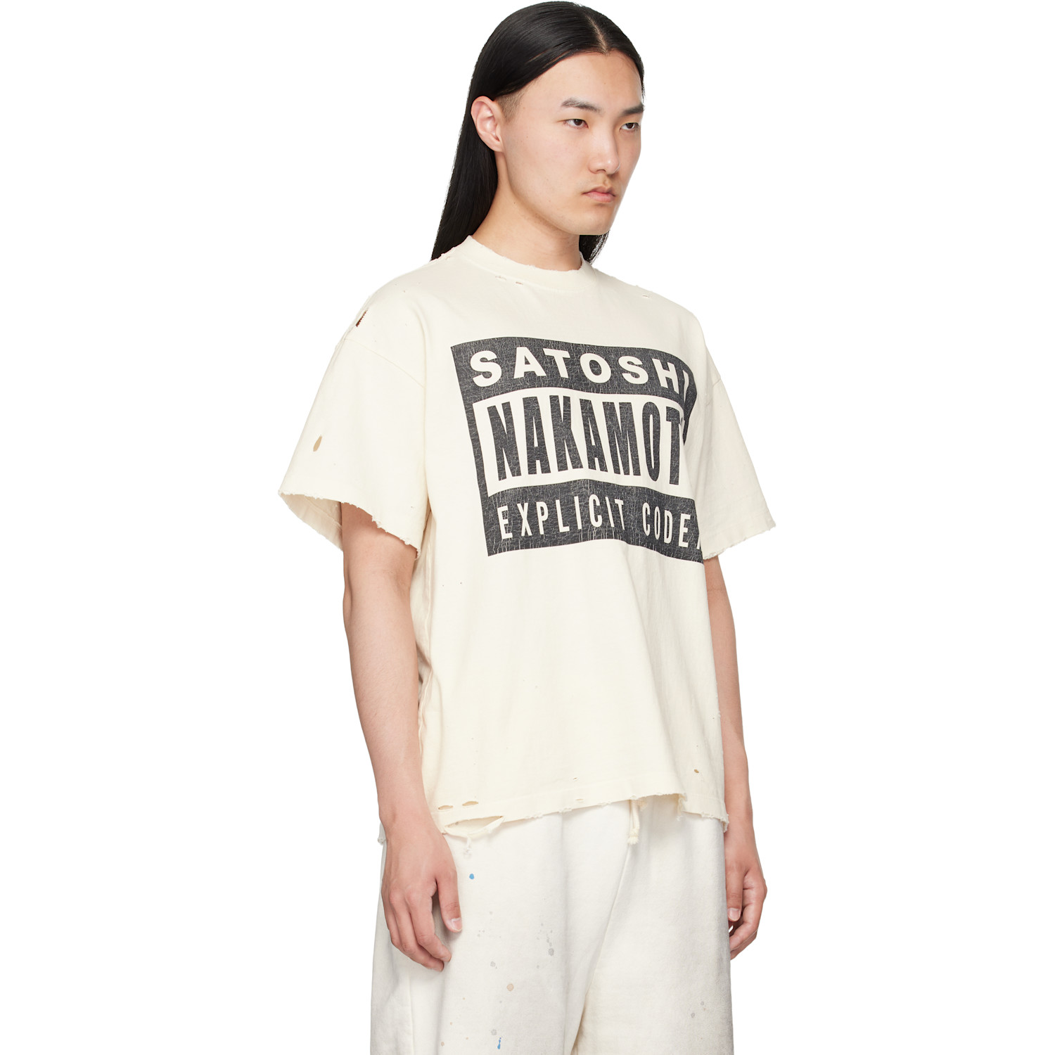  Satoshi Nakamoto Off-white 'explicit Codex' T-shirt 