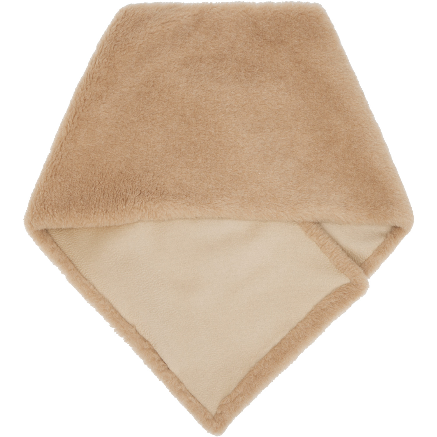  Max Mara Beige Alpaca & Cashmere Teddy Stole Scarf 