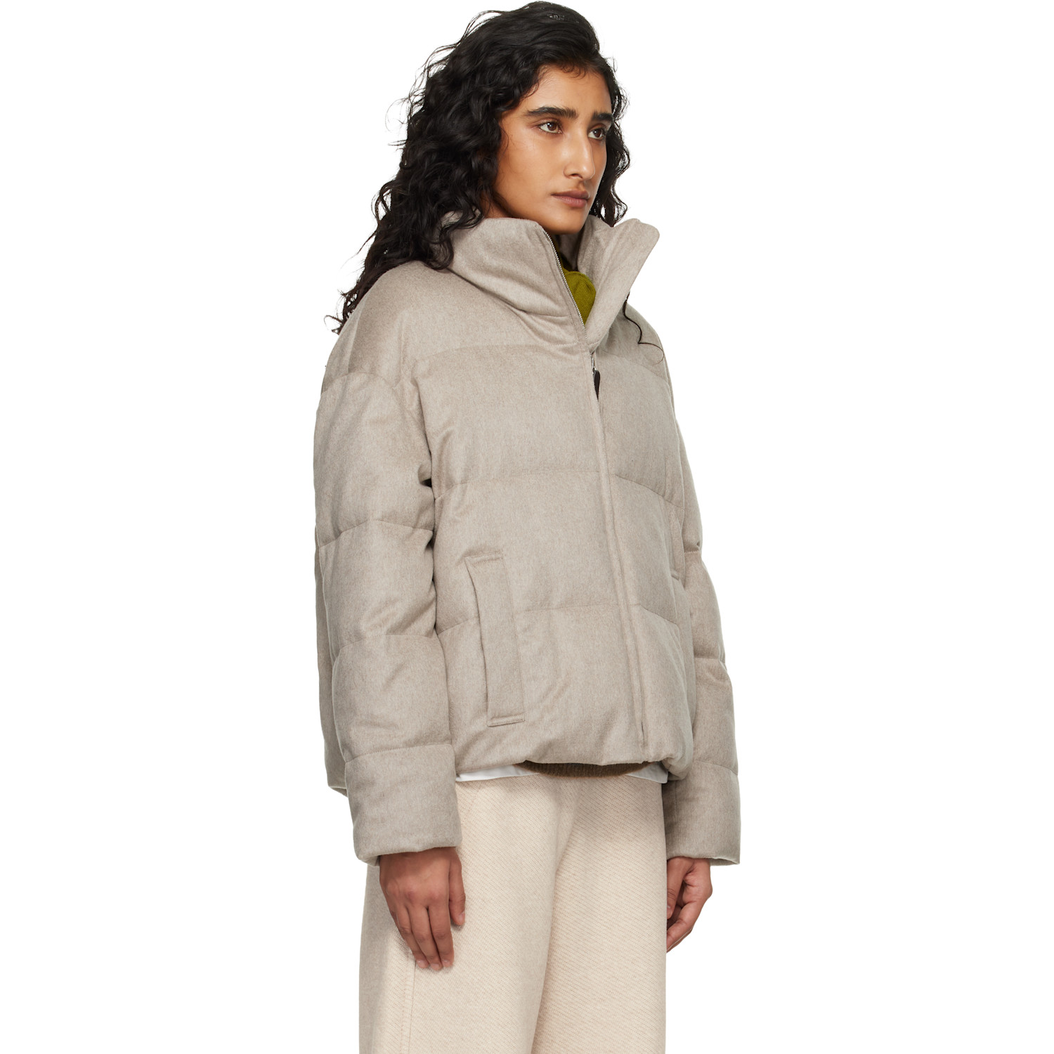  Max Mara Taupe Destino Down Jacket 