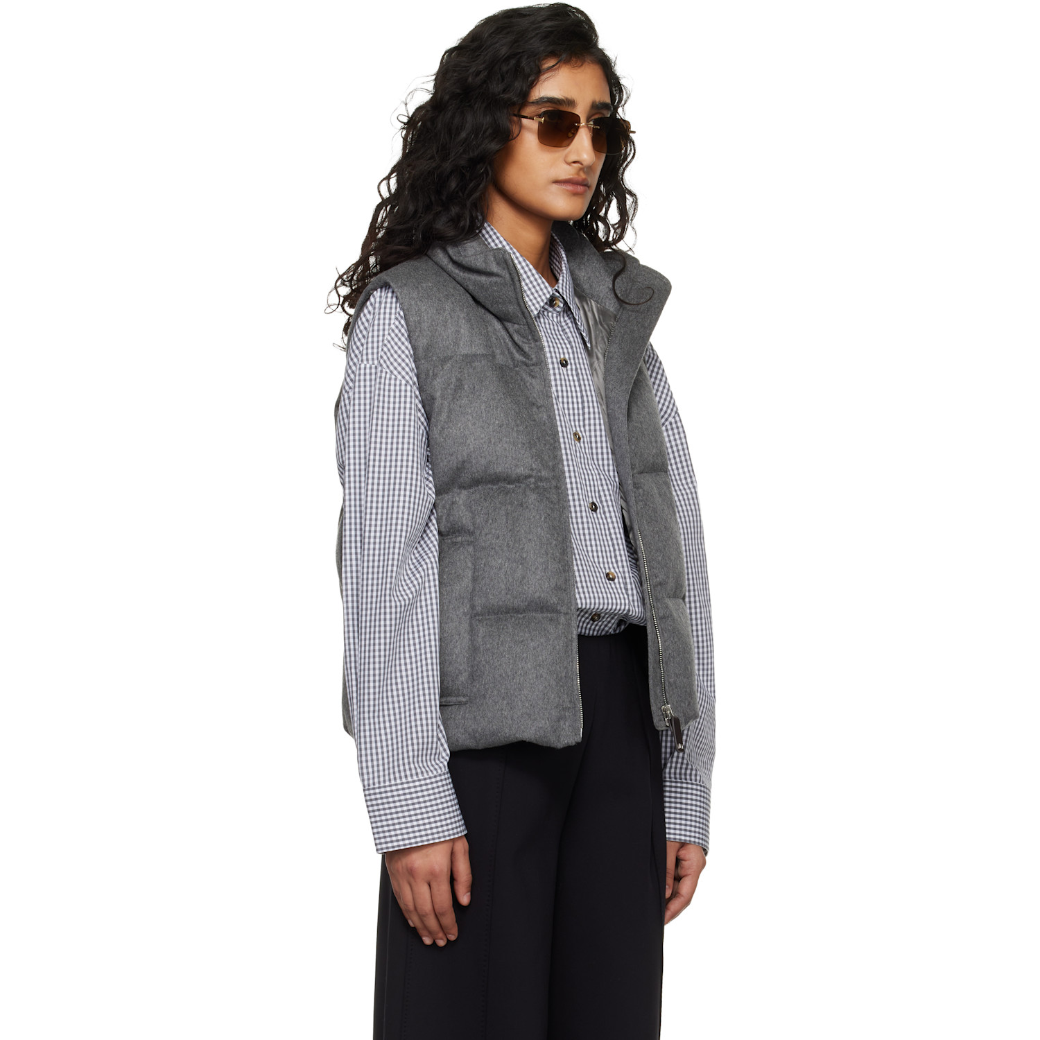  Max Mara Gray Amoroso Down Vest 