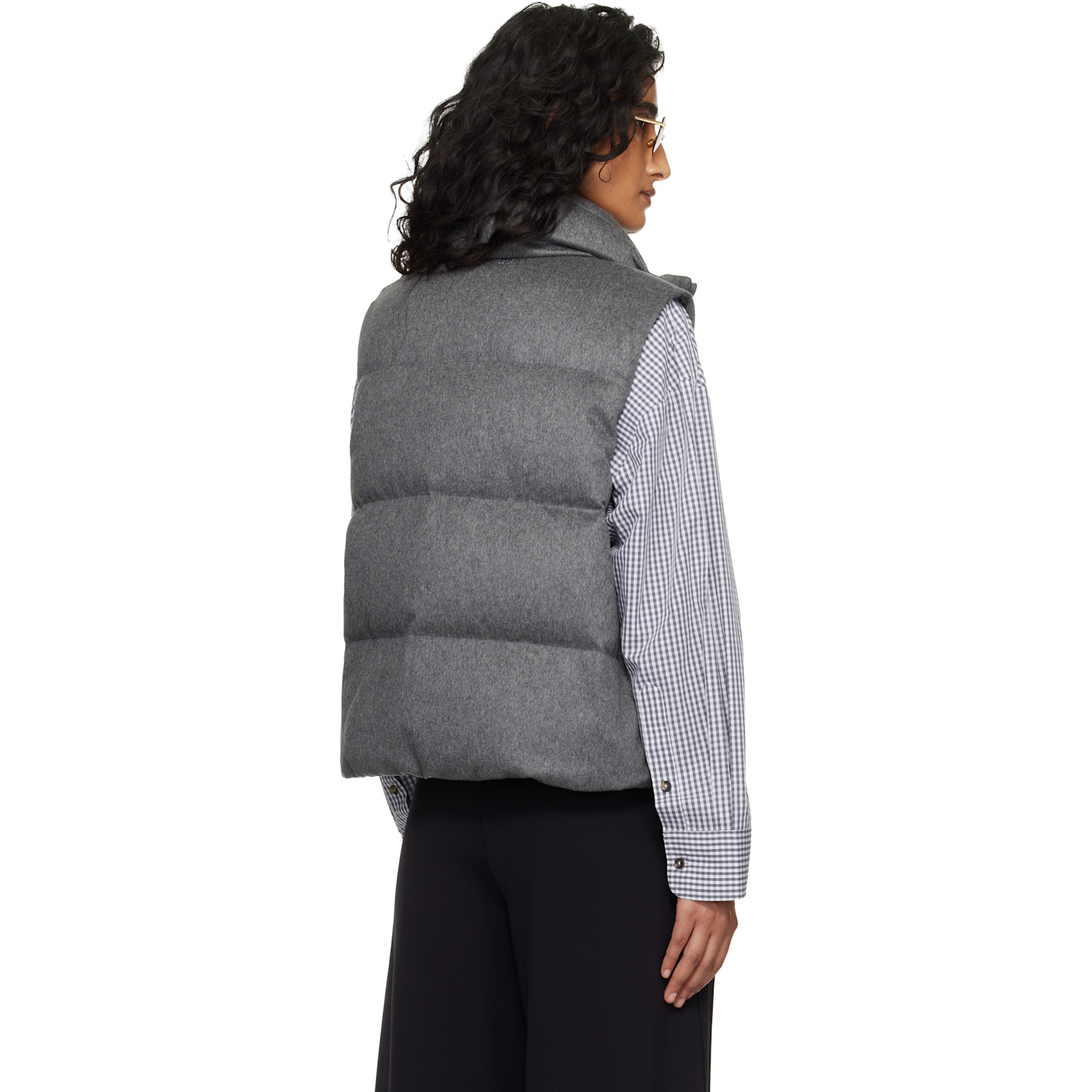  Max Mara Gray Amoroso Down Vest 