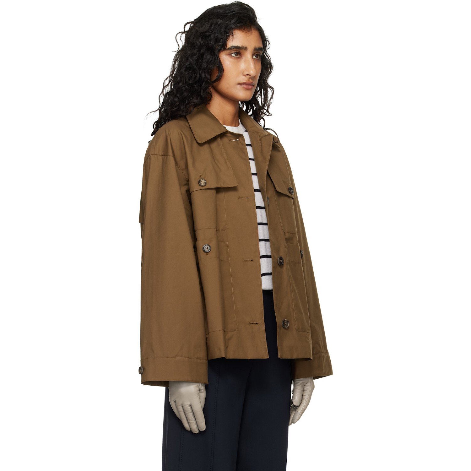  Max Mara Tan Bouquet Jacket 