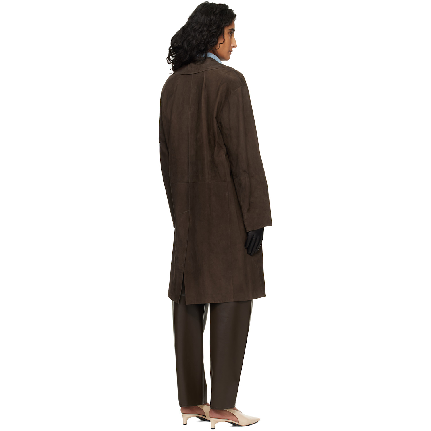  Max Mara Brown Ortensia Suede Jacket 