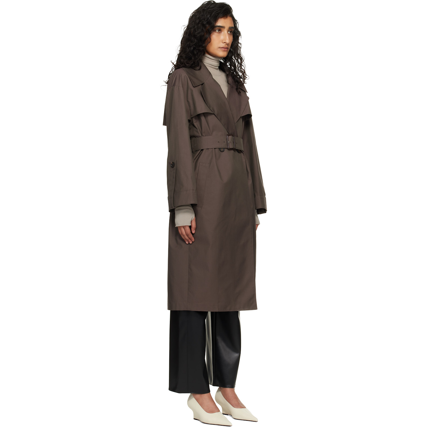  Max Mara Brown Mtcamour Trench Coat 