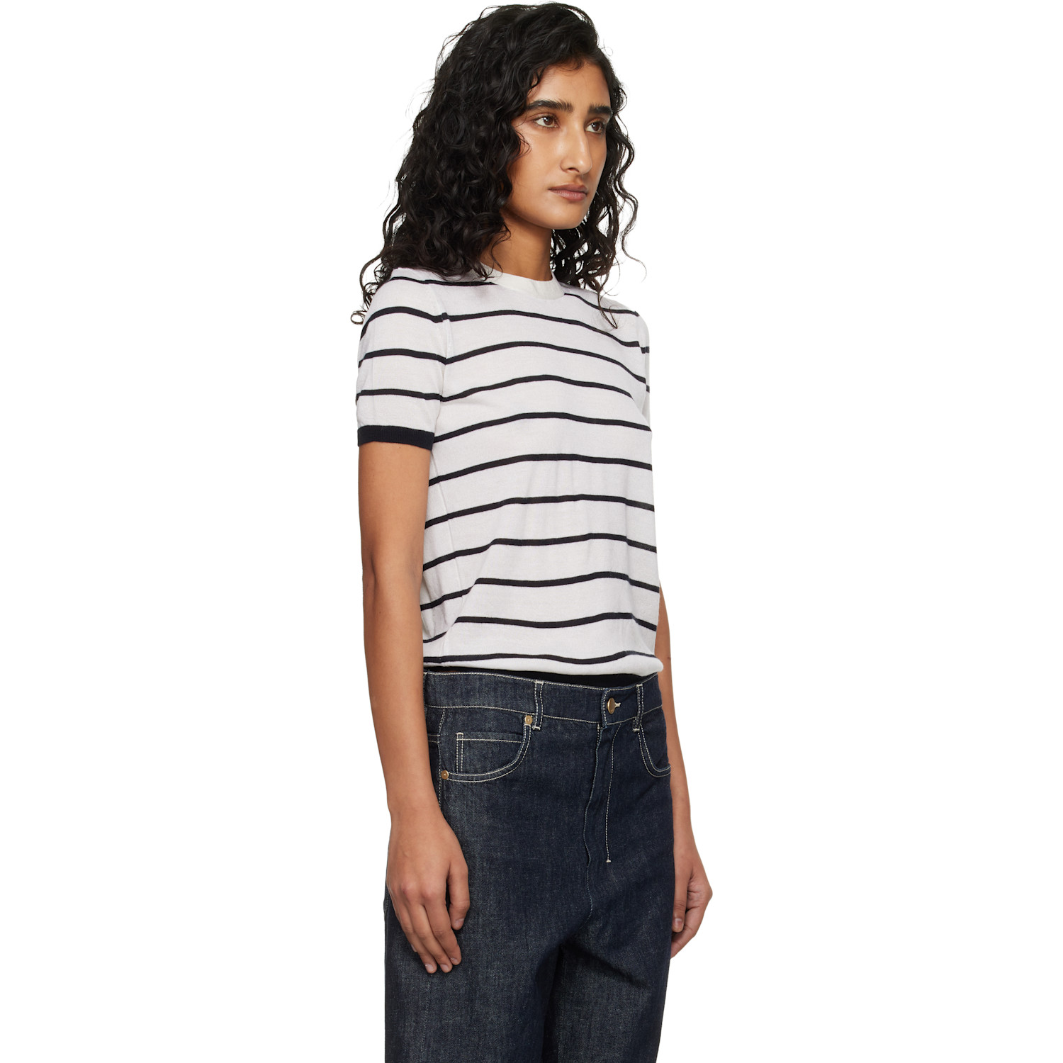  Max Mara White & Black Favetta Sweater 