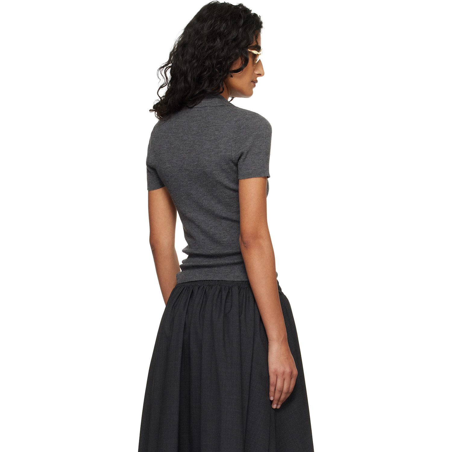  Max Mara Gray Albero Polo 