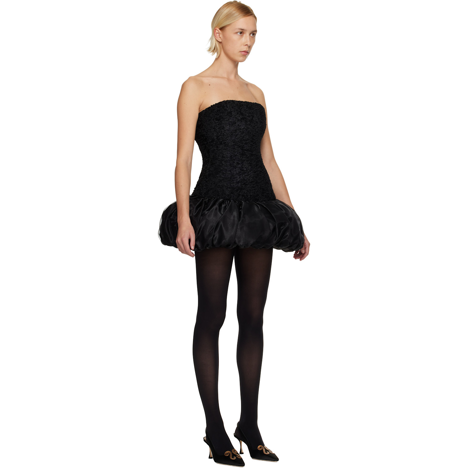  Nicklas Skovgaard Ssense Exclusive Black Flora Minidress 