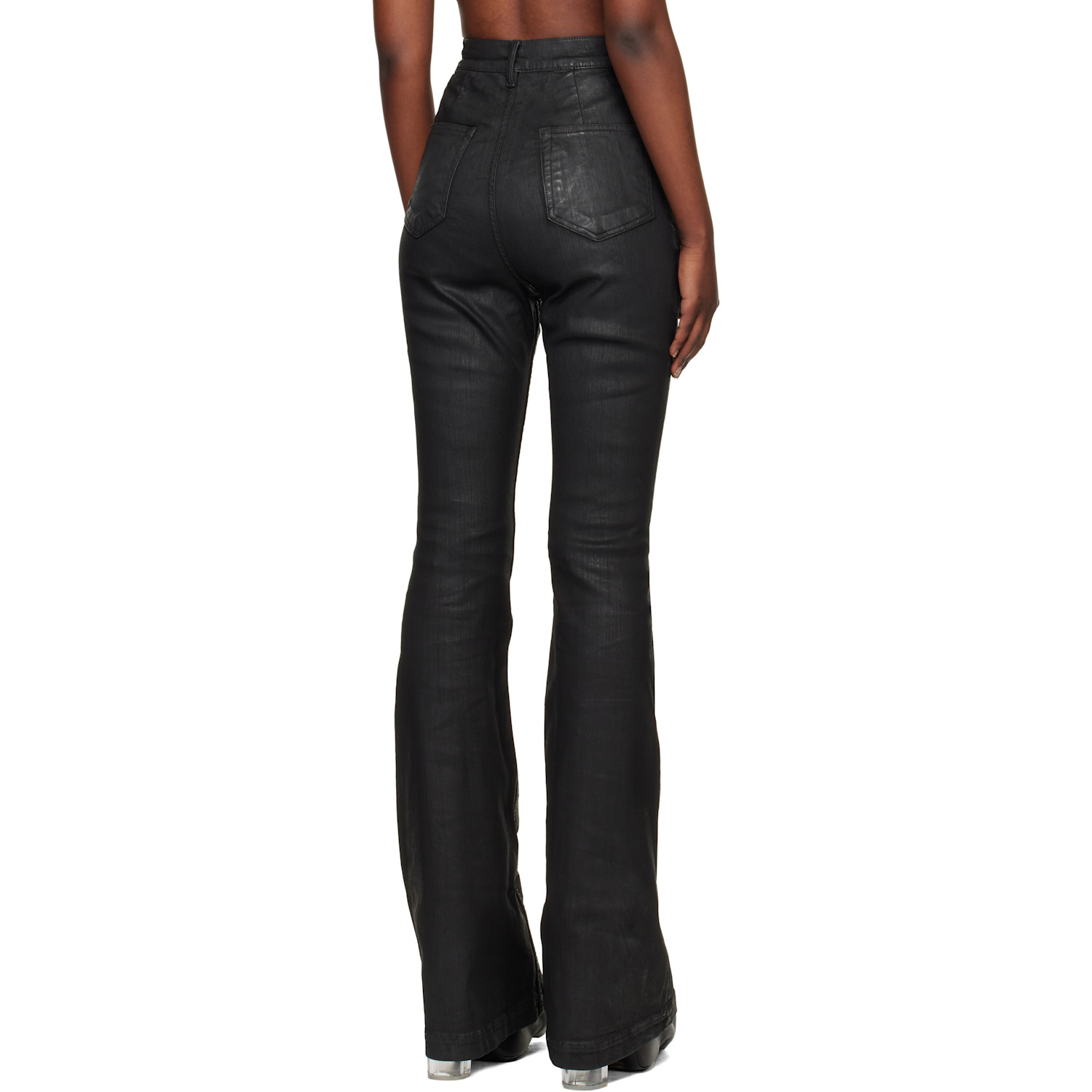  Rick Owens Drkshdw Black Temple Bolan Bootcut Jeans 