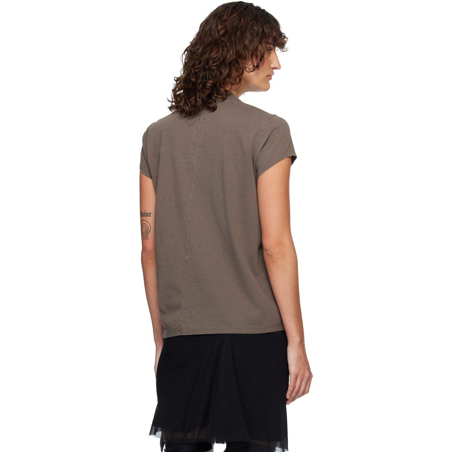  Rick Owens Drkshdw Gray Temple Level T-shirt 