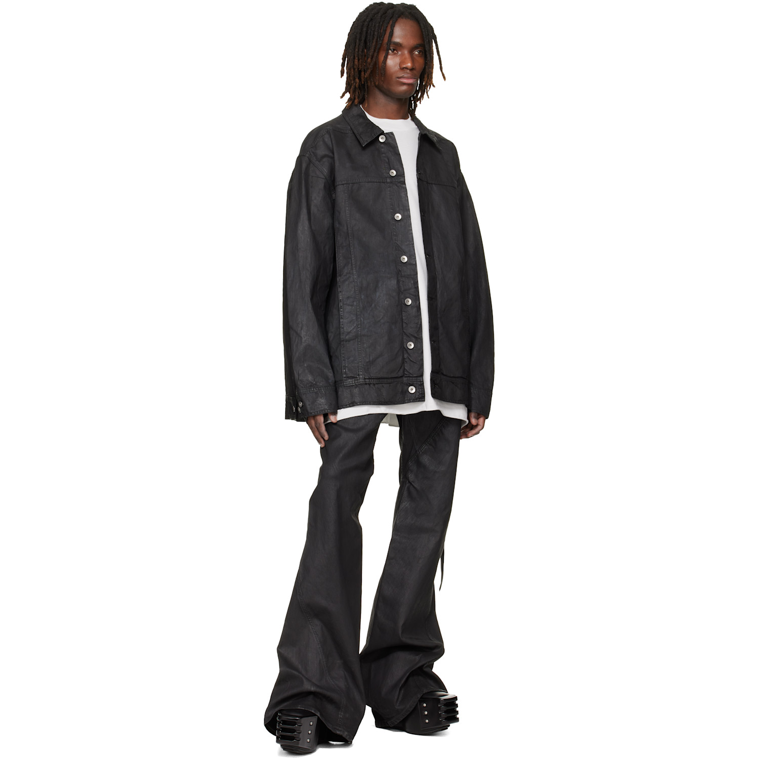 Rick Owens Drkshdw Black Lido Flight Bomber Jacket | Smart Closet