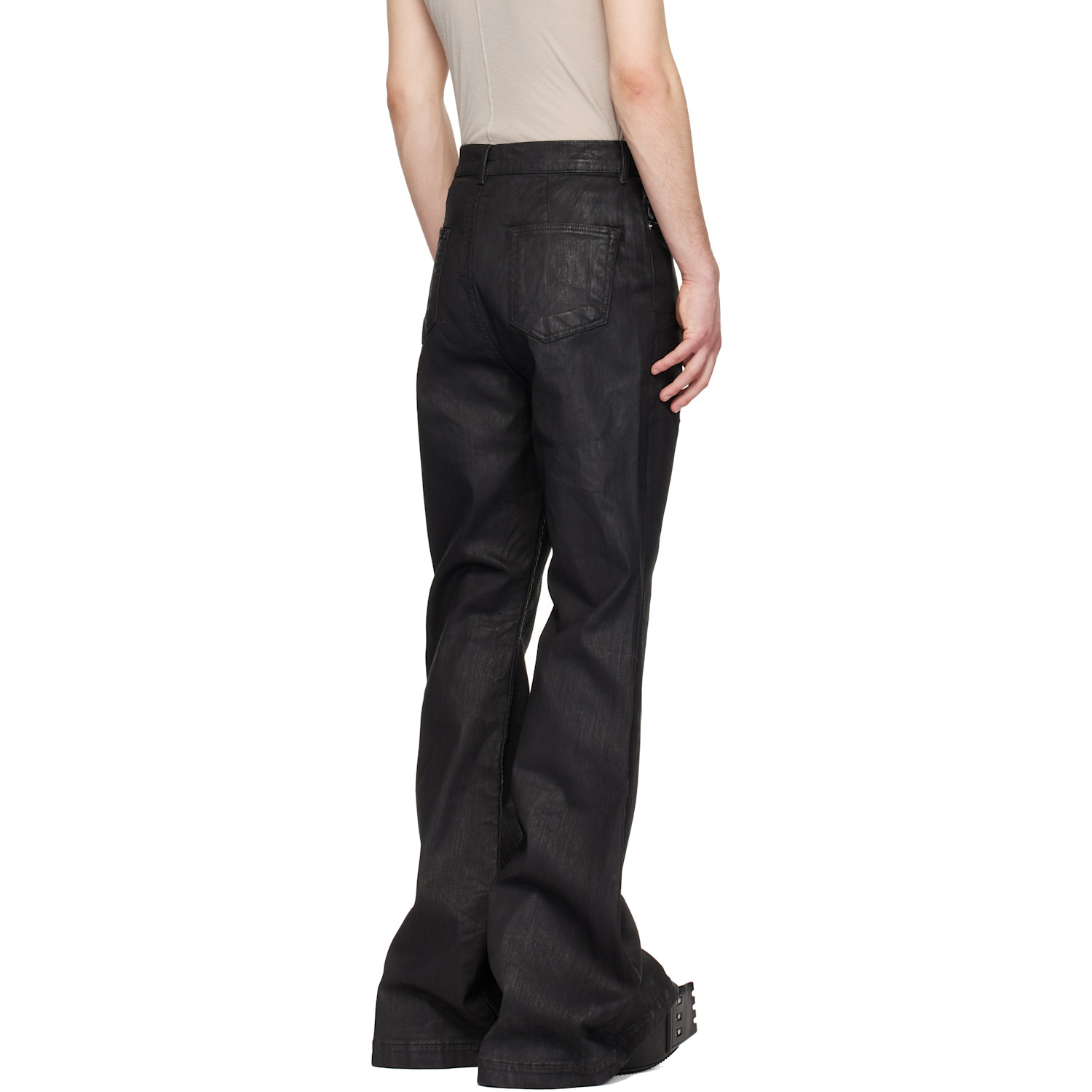  Rick Owens Drkshdw Black Temple Bolan Bootcut Jeans 