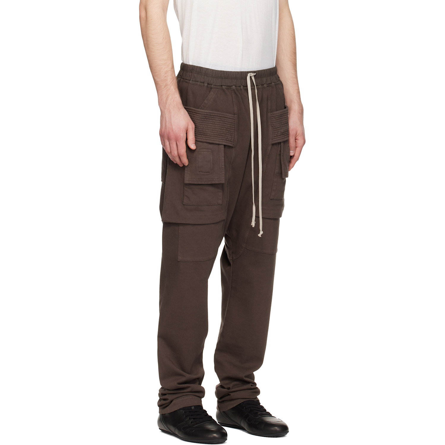  Rick Owens Drkshdw Gray Temple Creatch Cargo Pants 