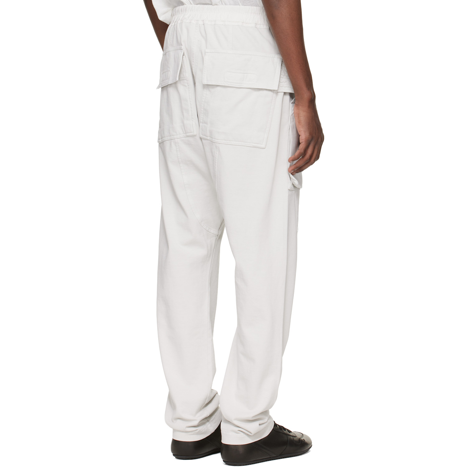  Rick Owens Drkshdw Off-white Temple Creatch Drawstring Cargo Pants 