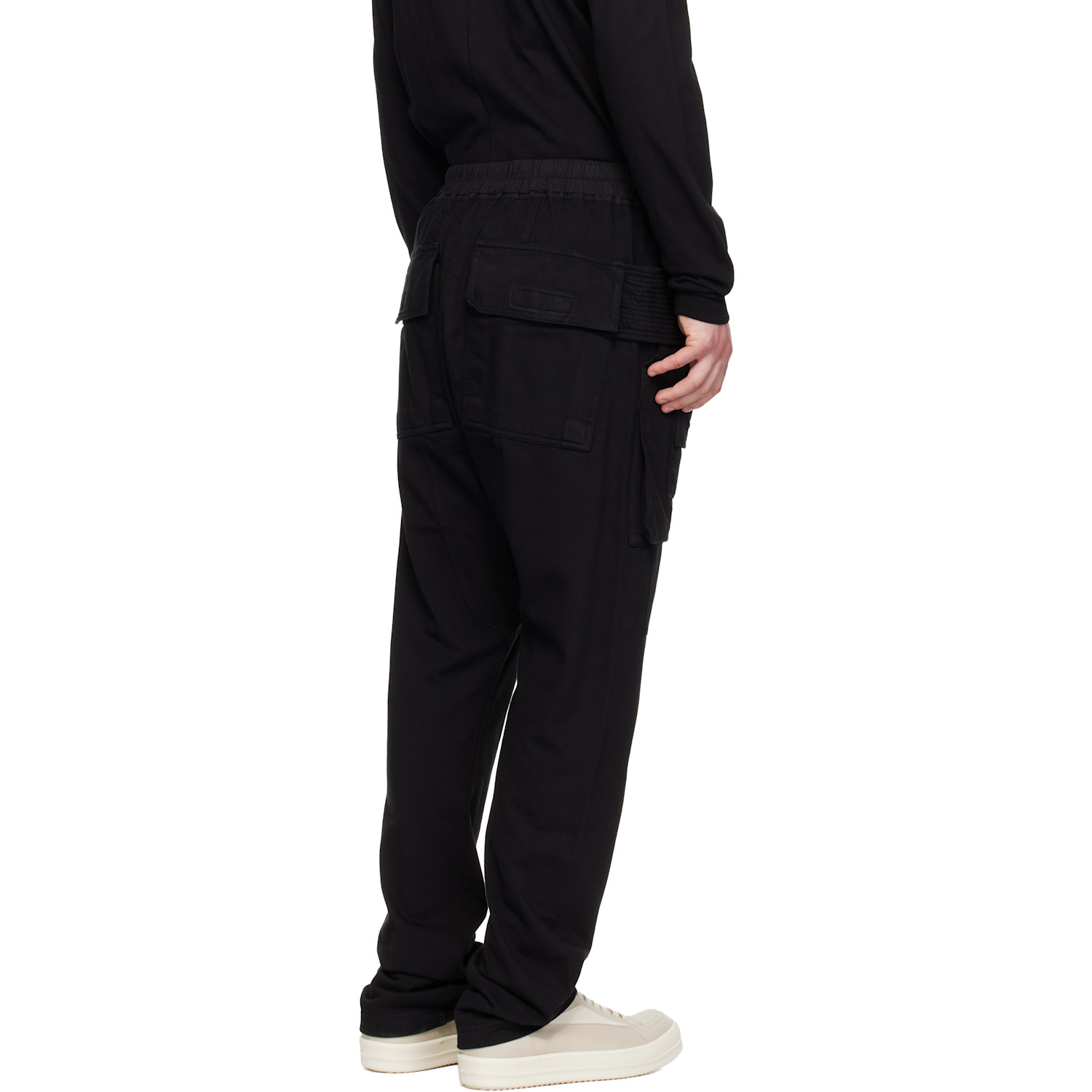  Rick Owens Drkshdw Black Temple Creatch Cargo Pants 