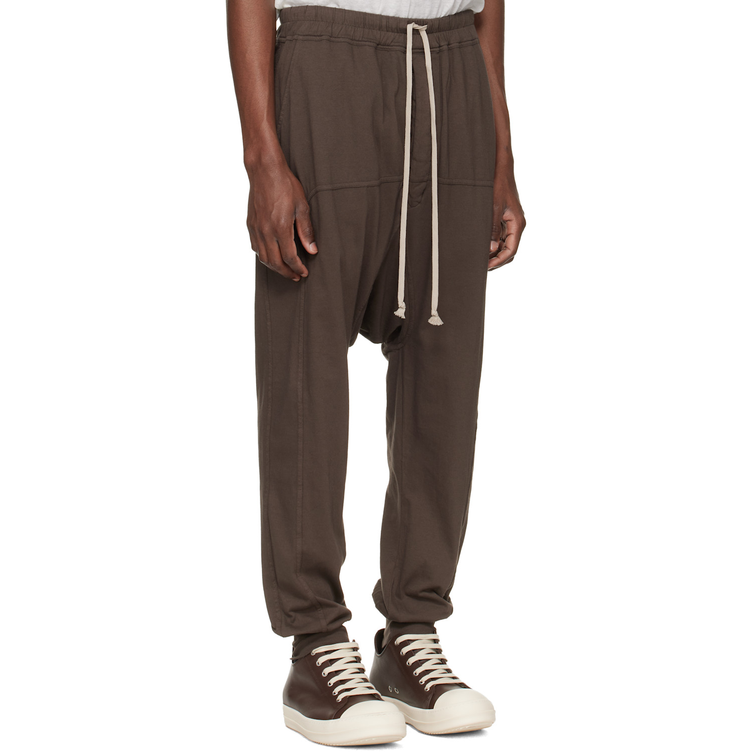  Rick Owens Drkshdw Gray Temple Drawstring Sweatpants 