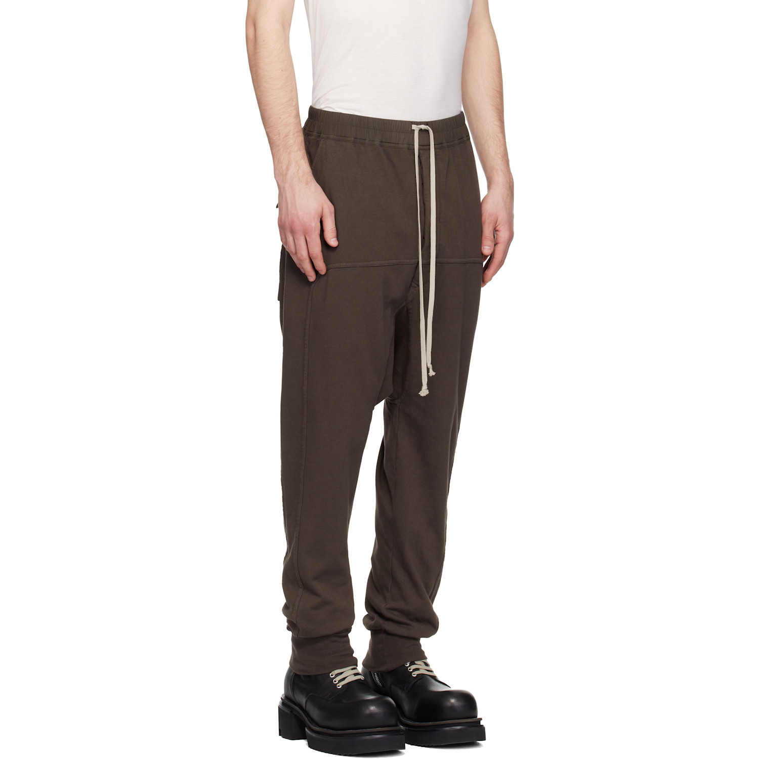  Rick Owens Drkshdw Gray Temple Drawstring Lounge Pants 