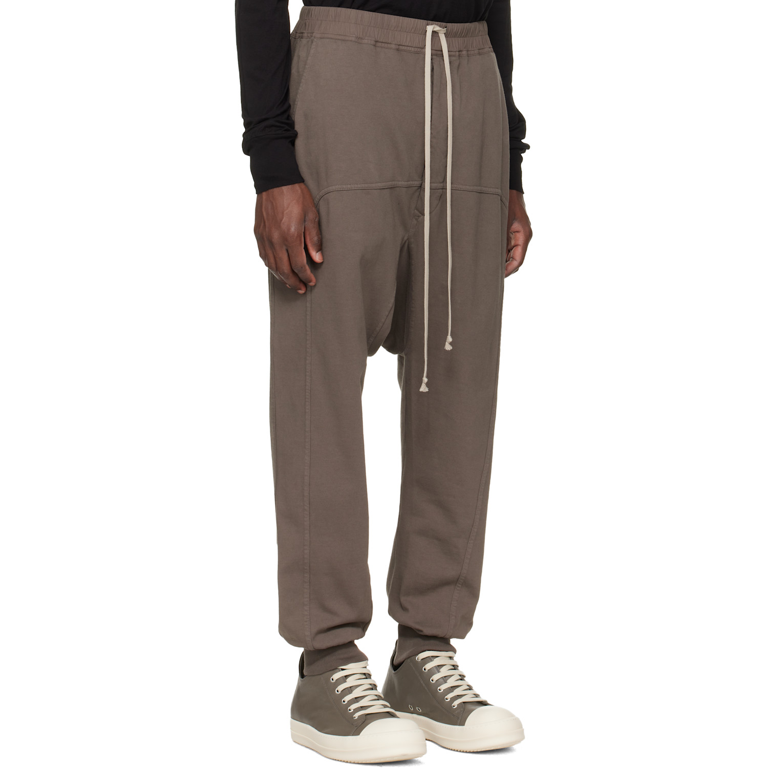  Rick Owens Drkshdw Gray Temple Drawstring Sweatpants 