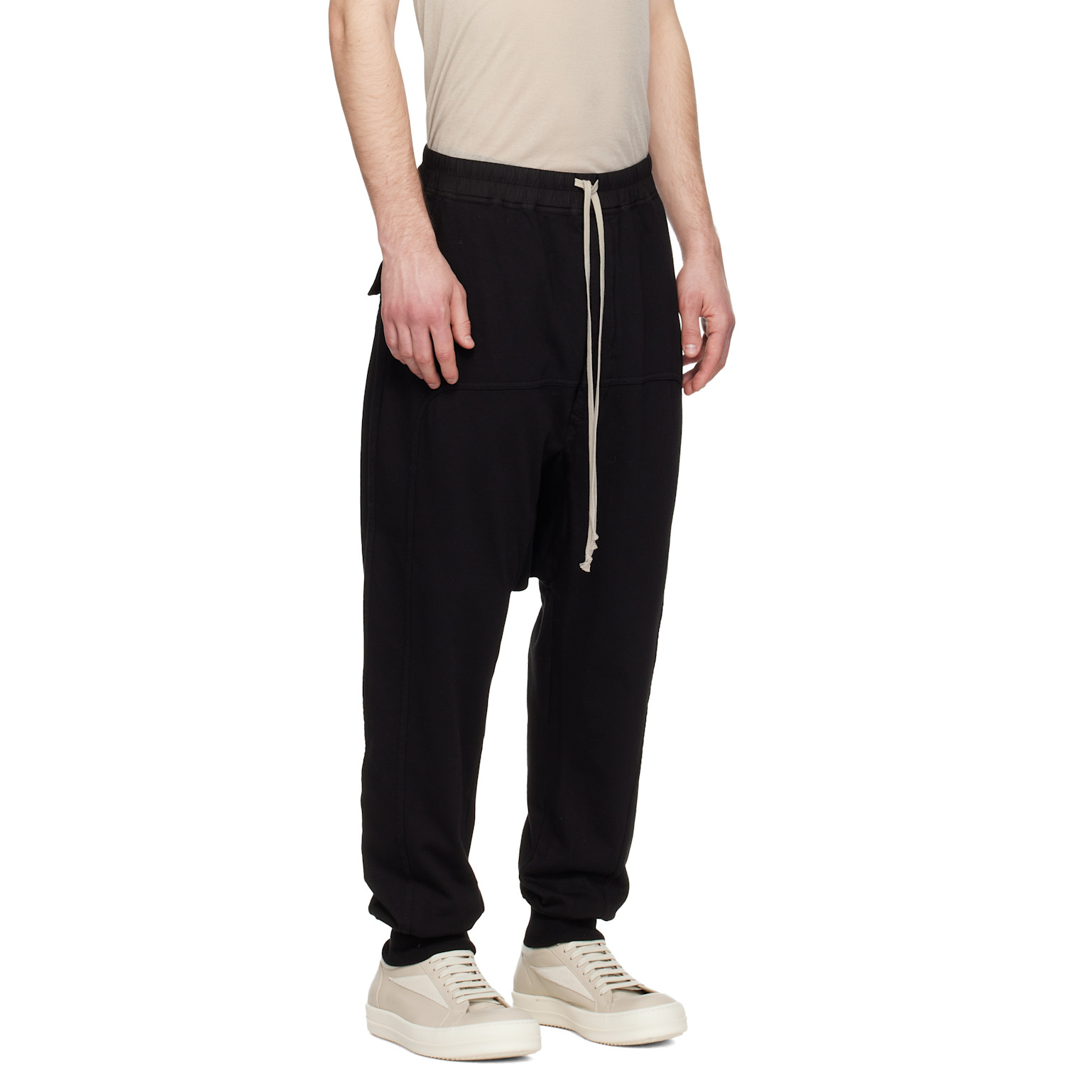  Rick Owens Drkshdw Black Temple Drawstring Lounge Pants 