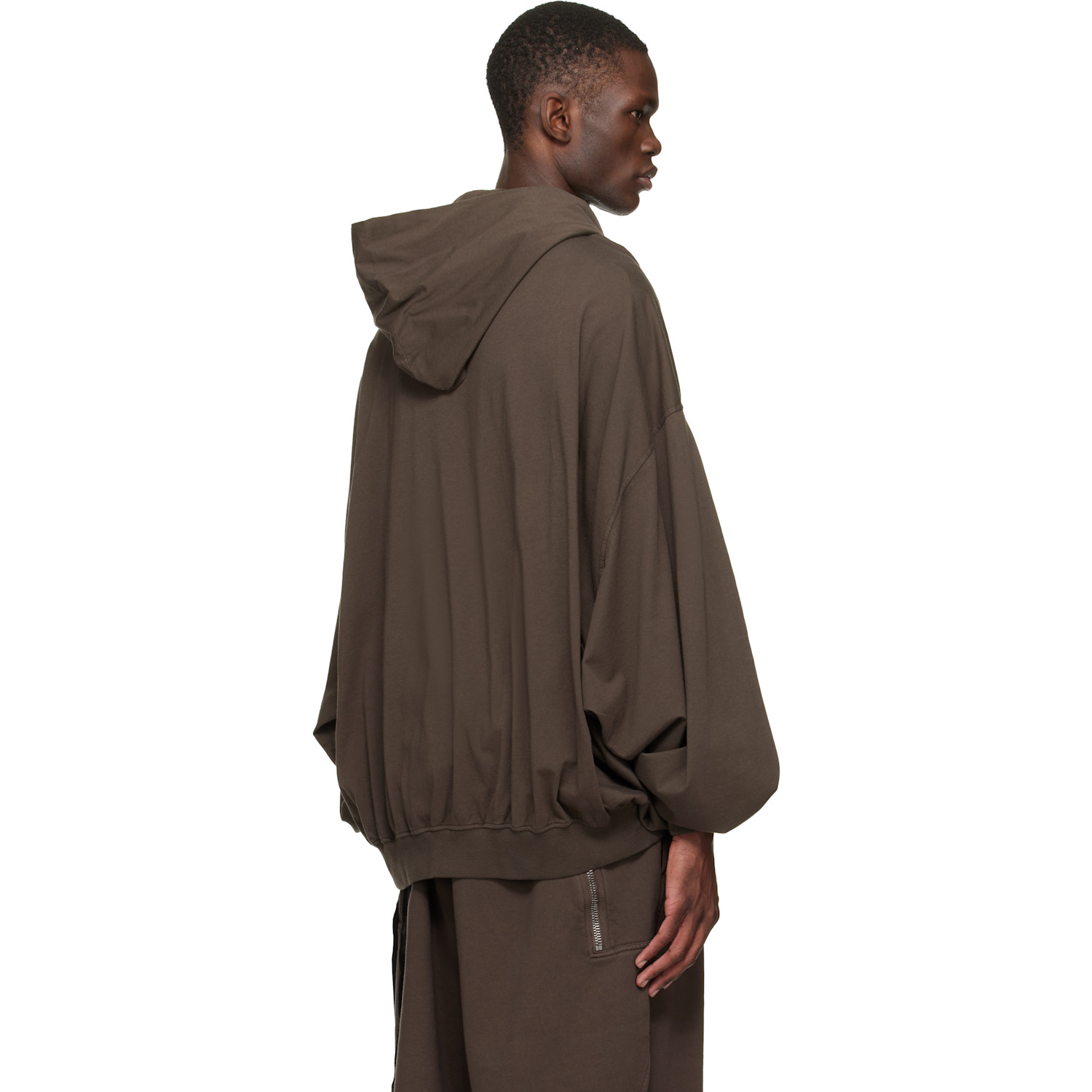  Rick Owens Drkshdw Brown Temple Hun Hoodie 