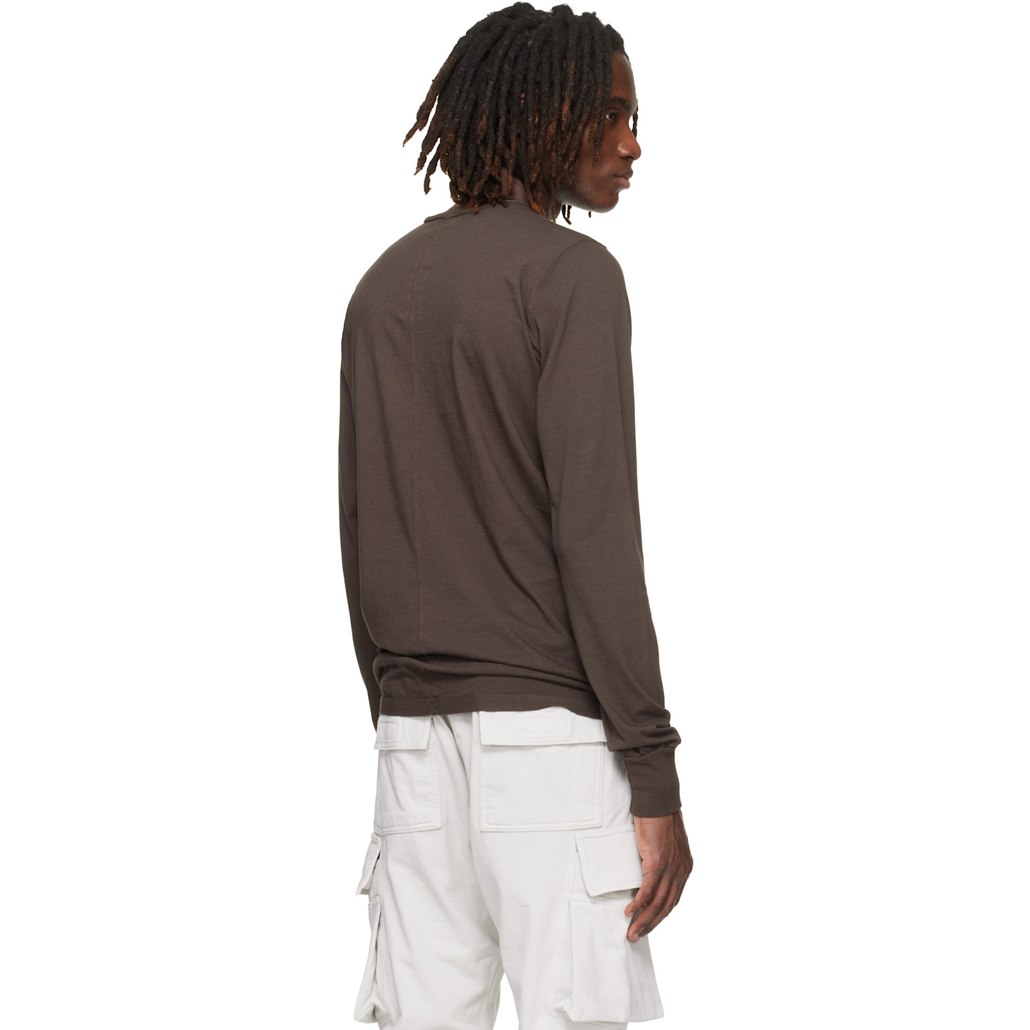  Rick Owens Drkshdw Gray Temple Level Ls T-shirt 