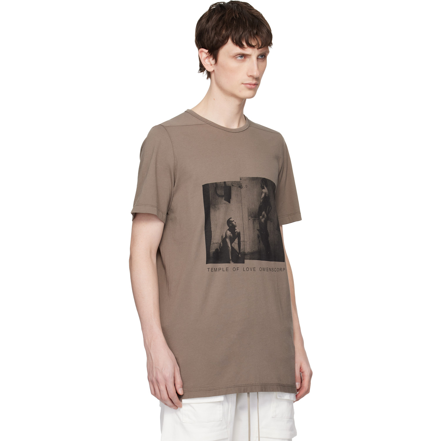  Rick Owens Drkshdw Gray Temple Level T-shirt 