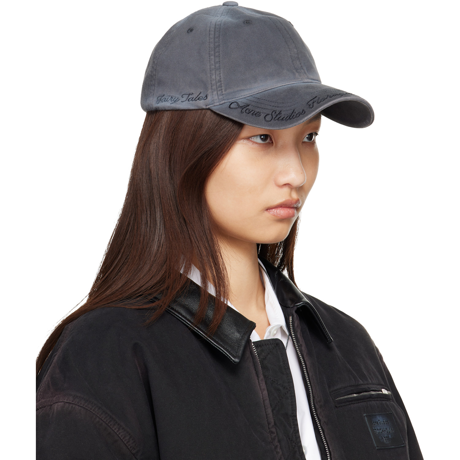  Acne Studios Gray Logo Cap 