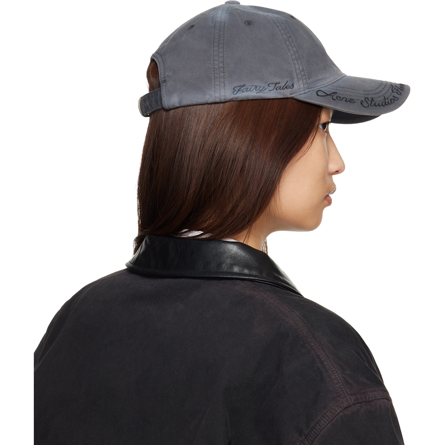  Acne Studios Gray Logo Cap 