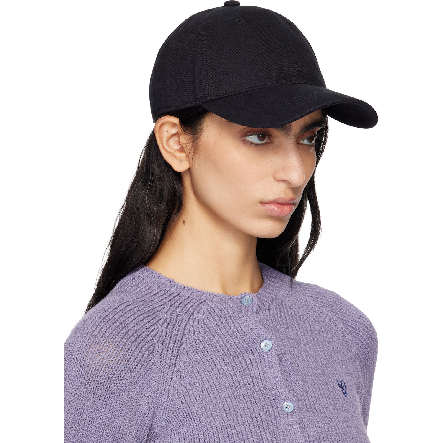  Acne Studios Black Embroidered-logo Cap 