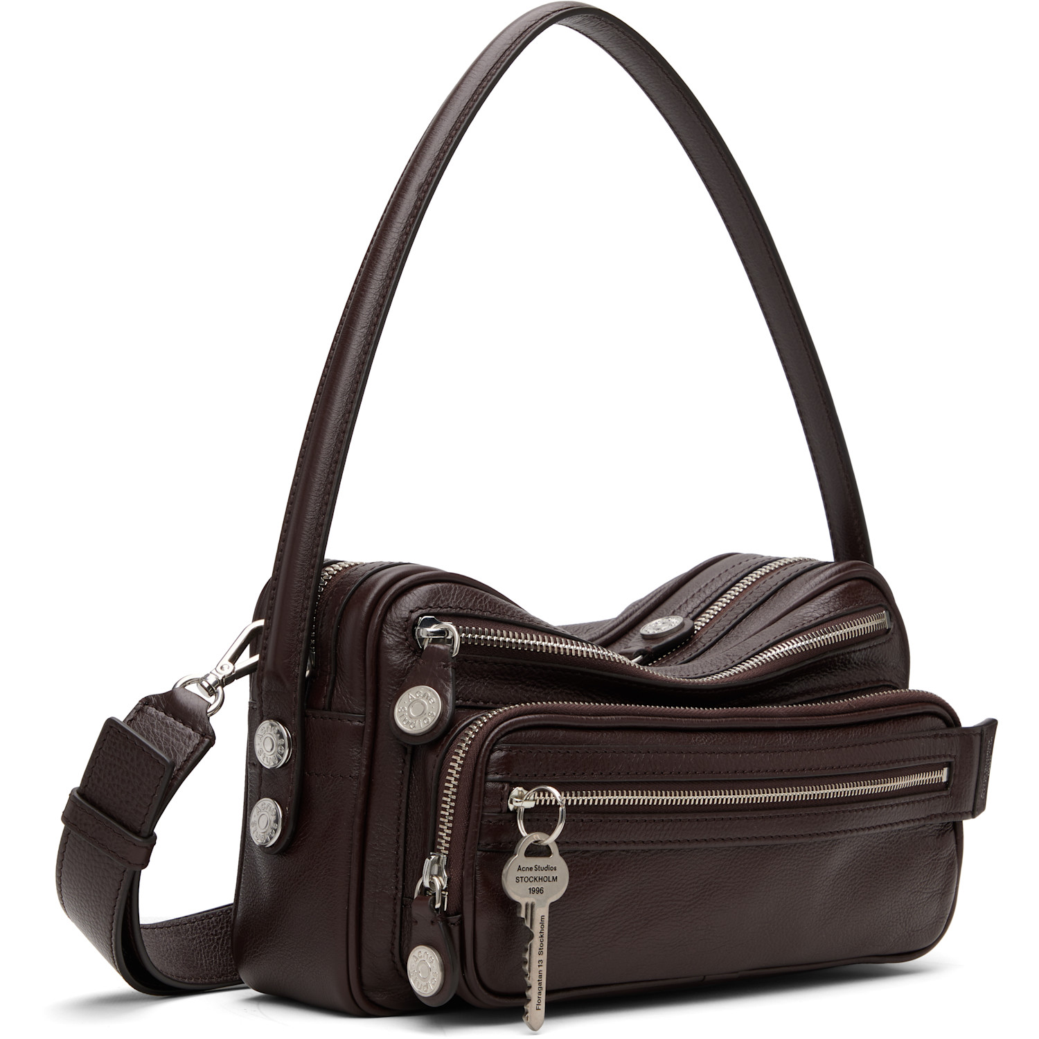  Acne Studios Brown Camero Party Shoulder Bag 