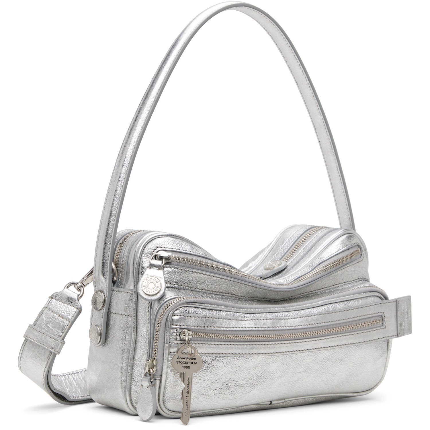  Acne Studios Silver Camero Party Shoulder Bag 