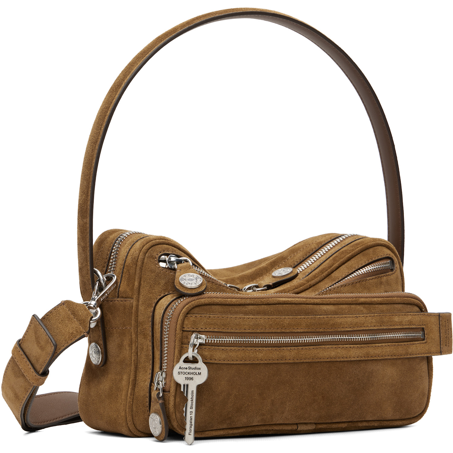  Acne Studios Brown Camero Party Suede Bag 