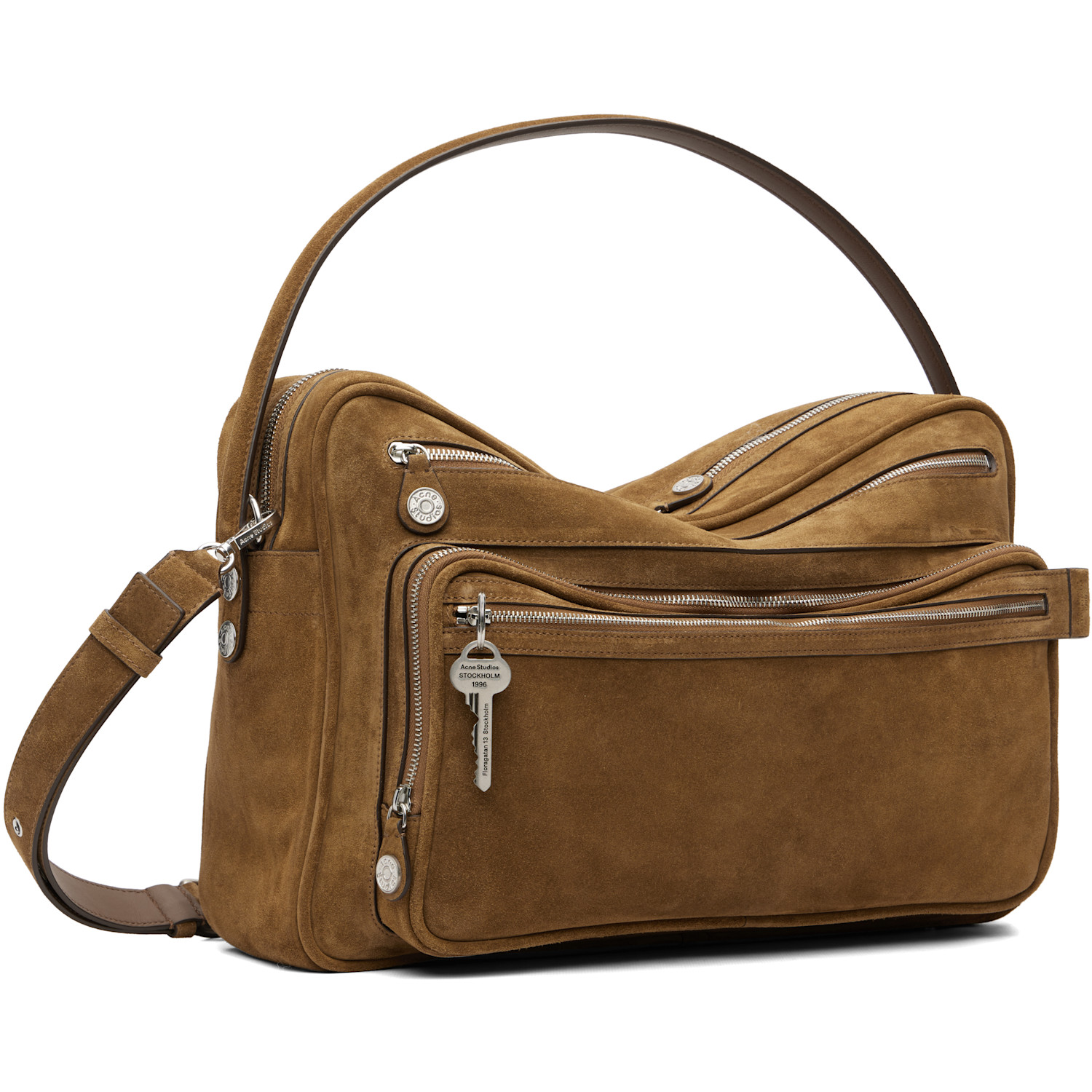  Acne Studios Brown Camero Camera Shoulder Bag 
