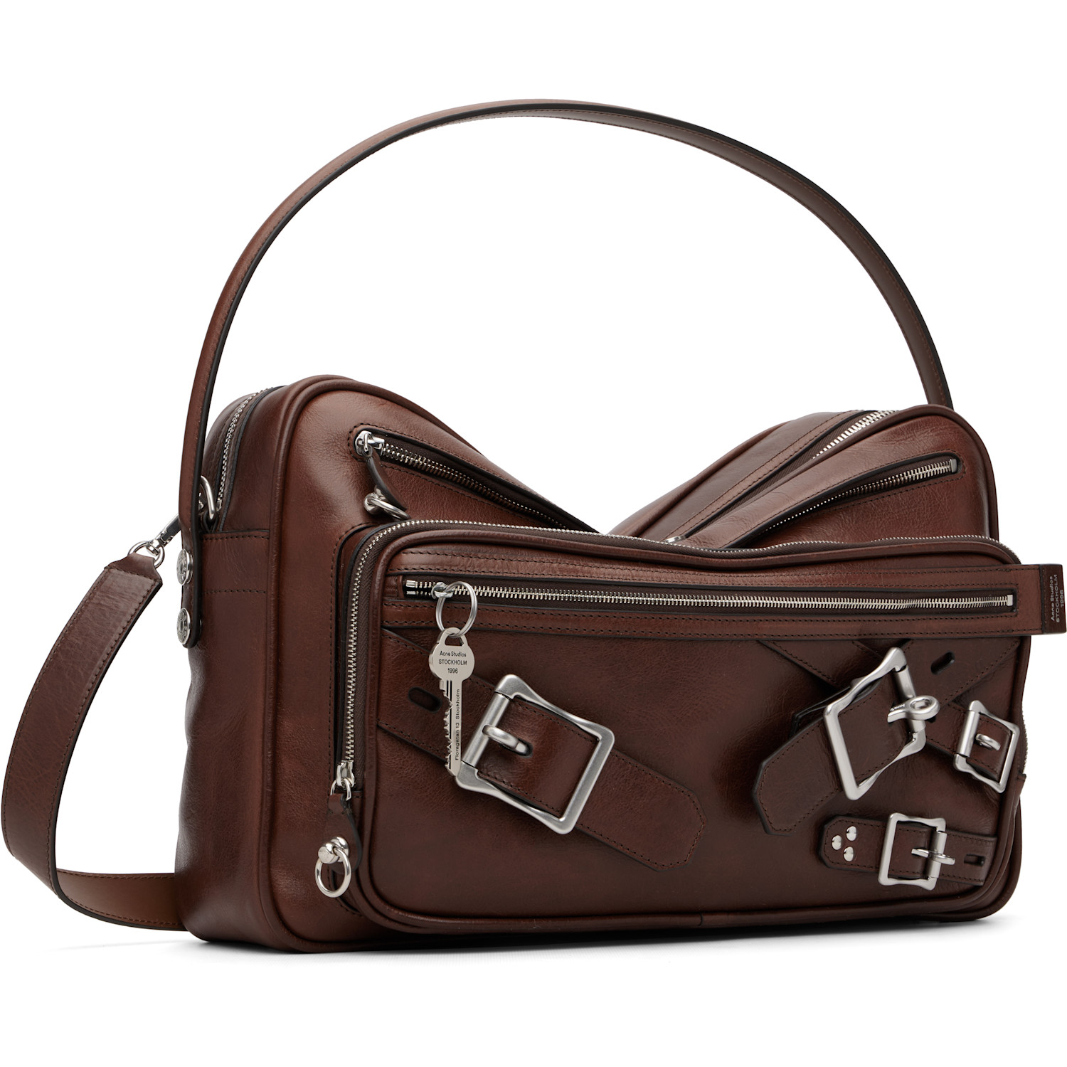  Acne Studios Brown Camero Camera Buckles Bag 