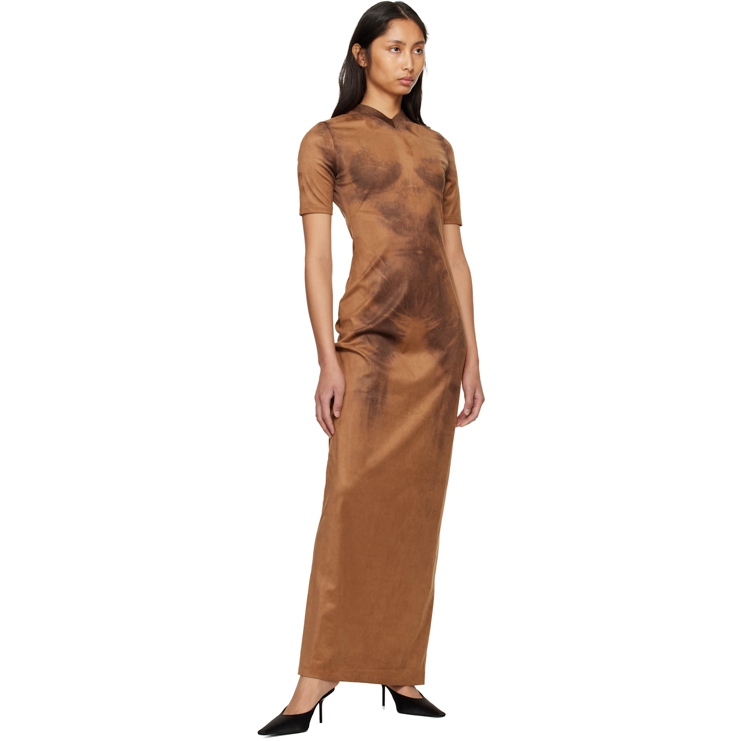 acne studios beige seamless midi dress Acne Studios Dassa Fluid Crepe Midi Tank Dress In Sage Green - 70% Off