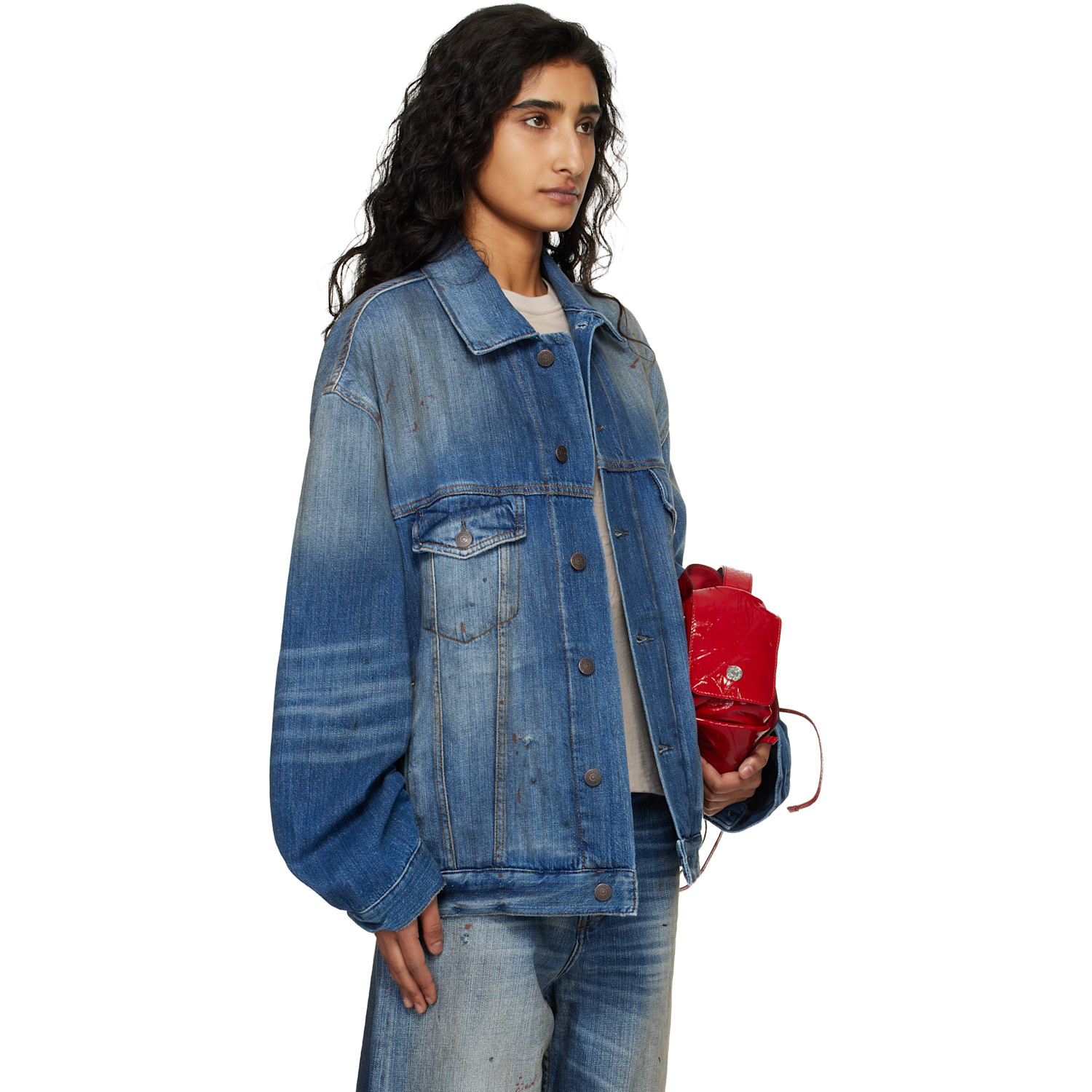  Acne Studios Blue Robert Trafalgar Denim Jacket 