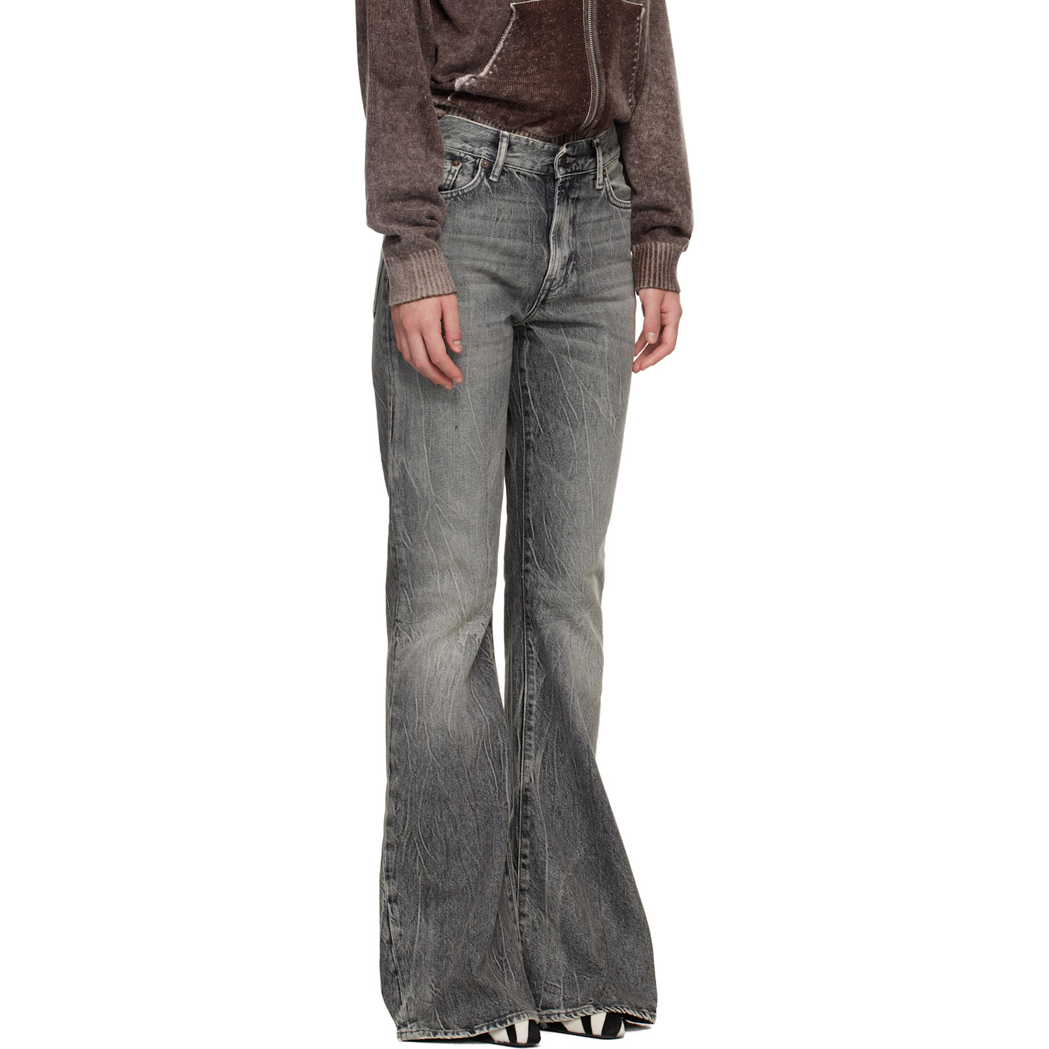  Acne Studios Gray 2025f Fitted Jeans 