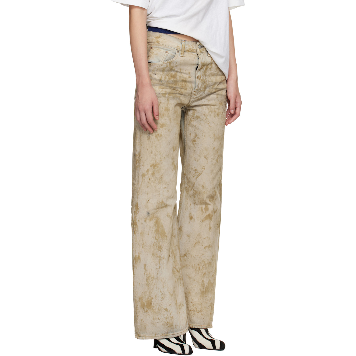  Acne Studios Beige 2021f Regular Fit Jeans 