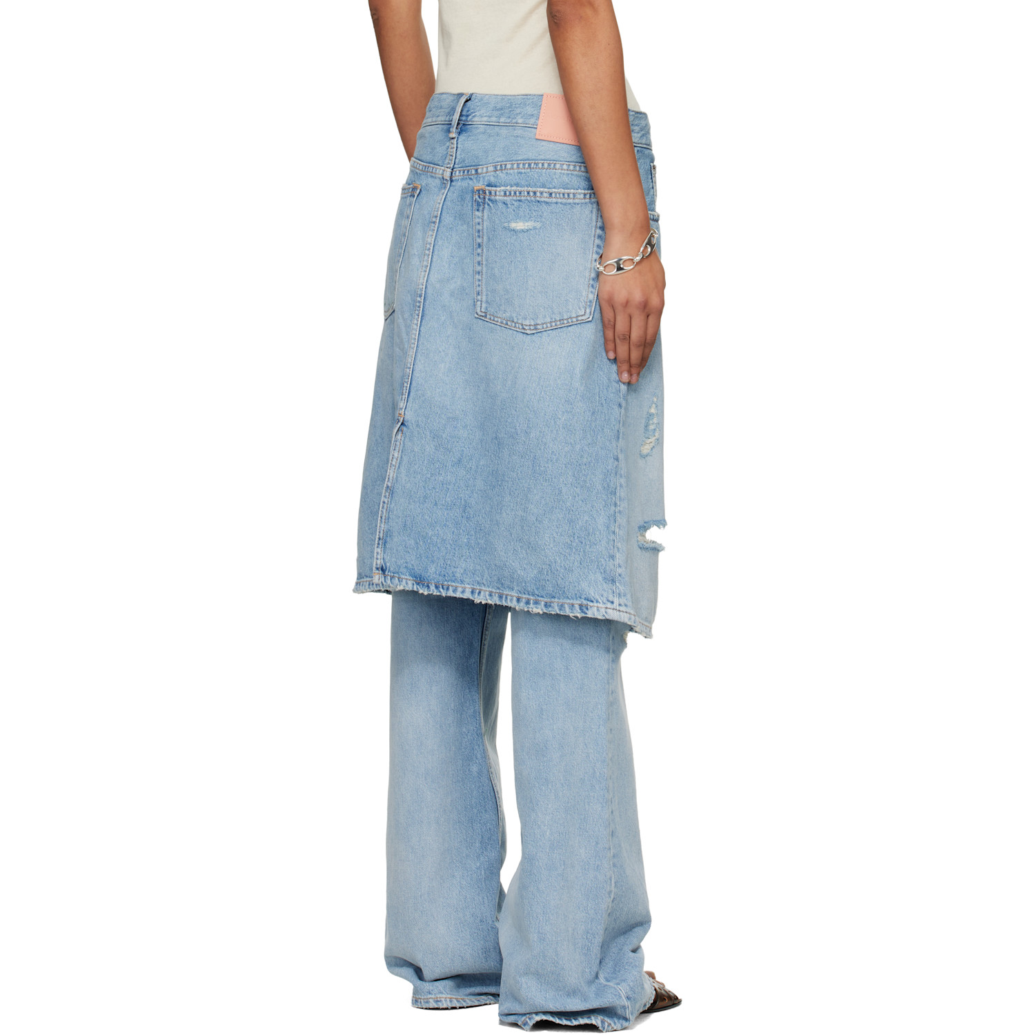  Acne Studios Blue Layered Denim Jeans 