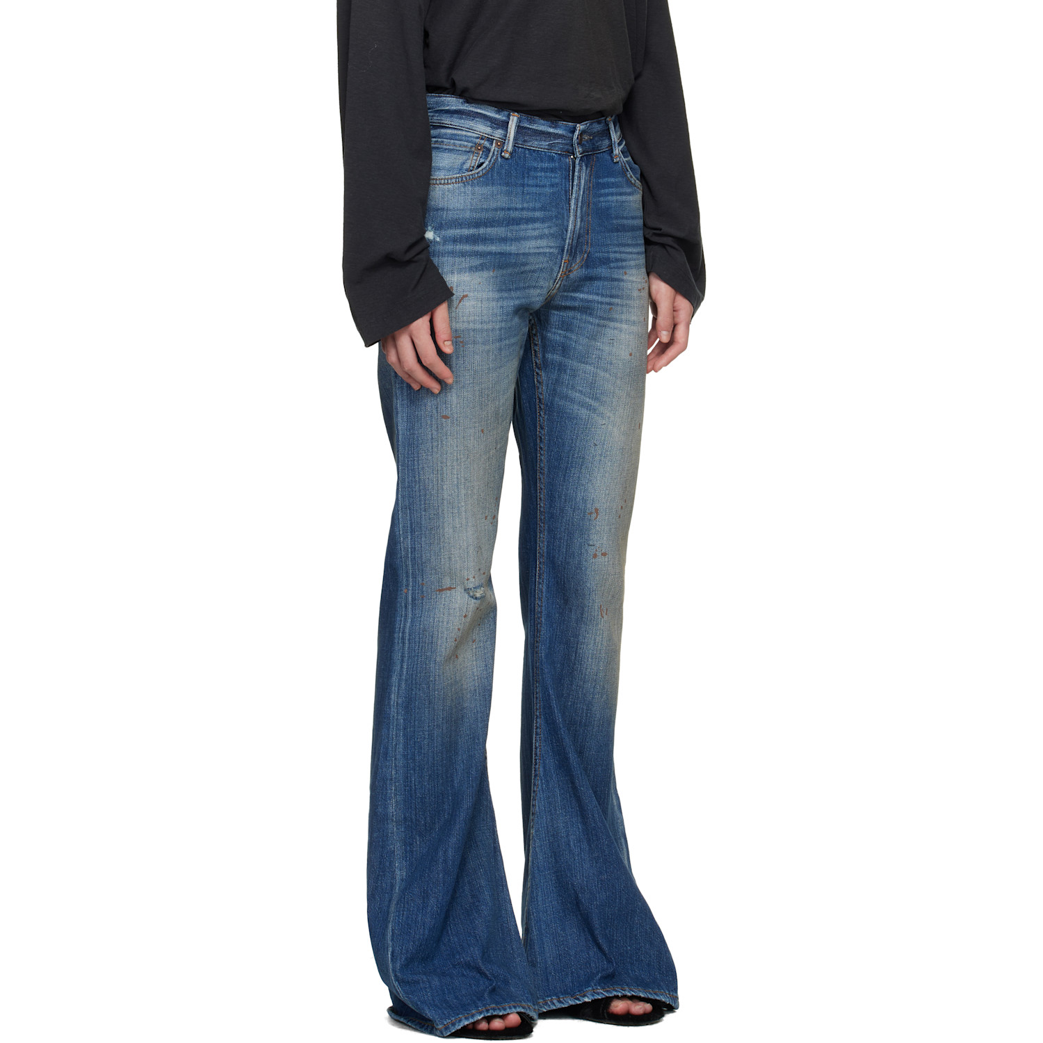  Acne Studios Blue 2025f Fitted Jeans 