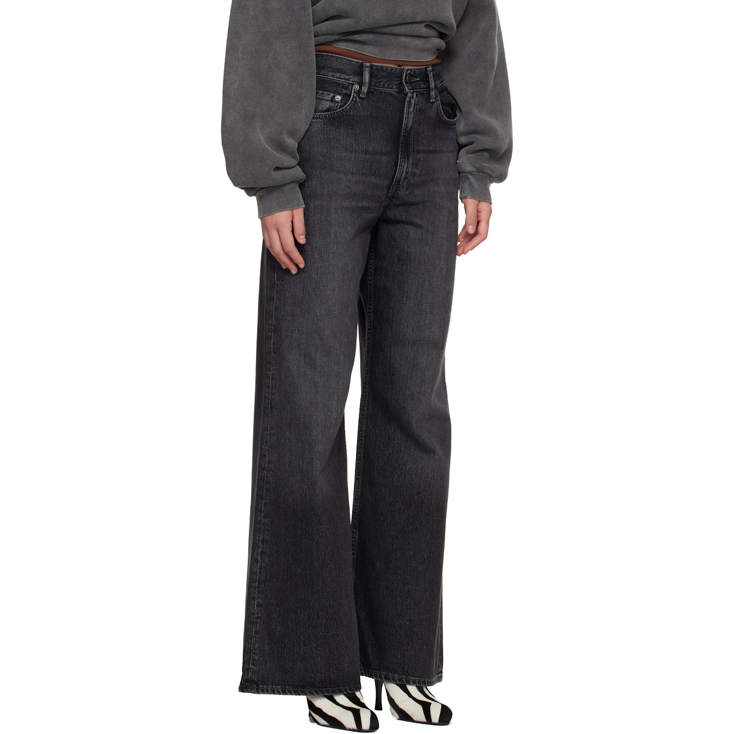  Acne Studios Black 2022f Regular Fit Jeans 