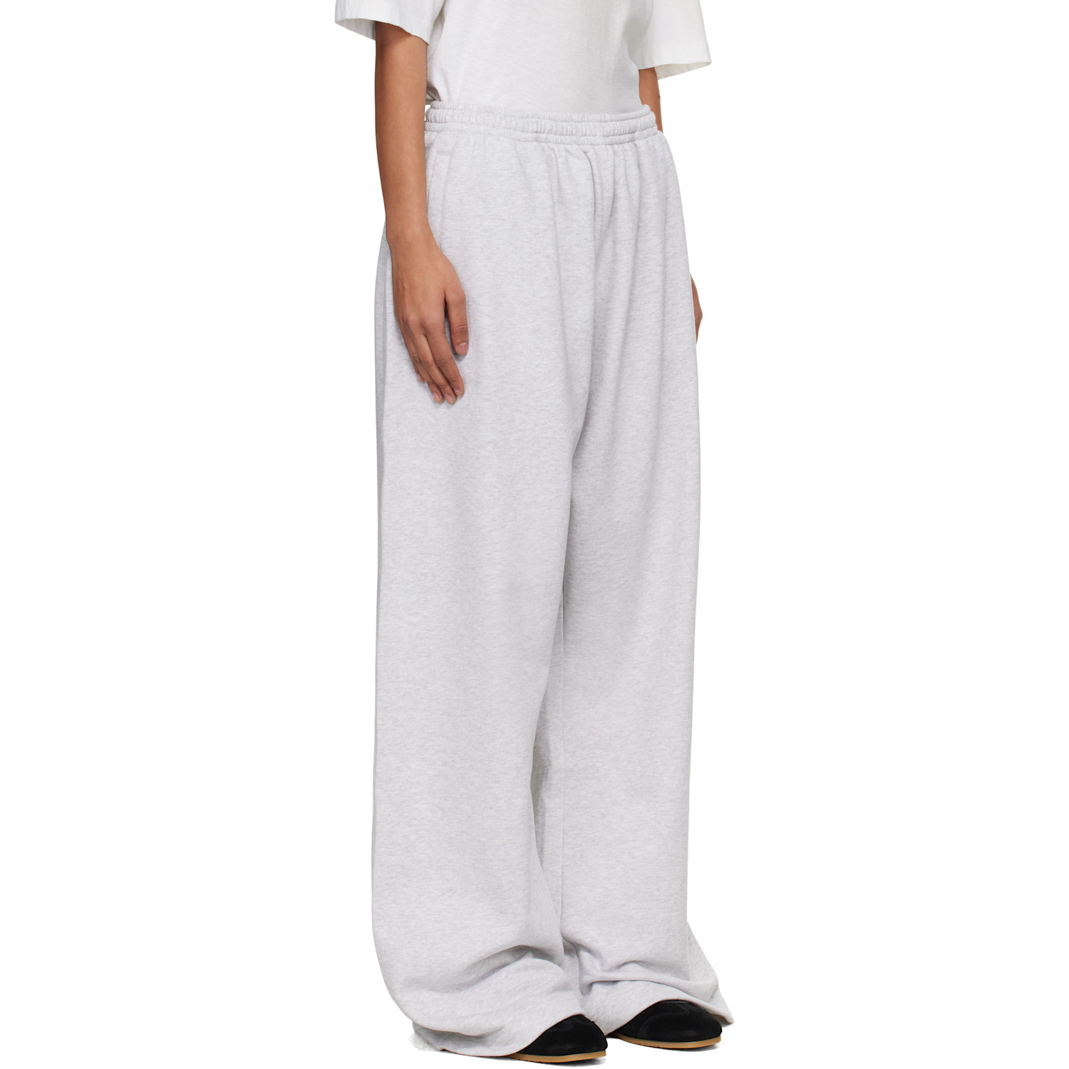  Acne Studios Gray Fleece Logo Sweatpants 