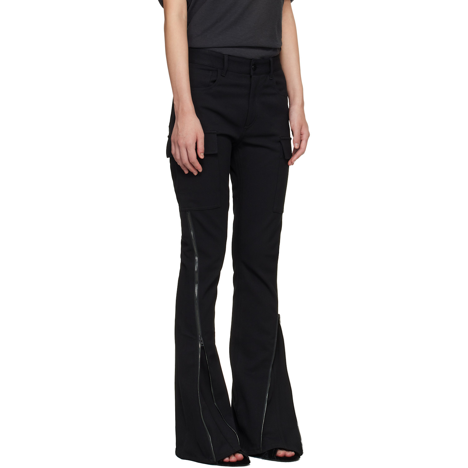  Acne Studios Black Twill Suit Trousers 