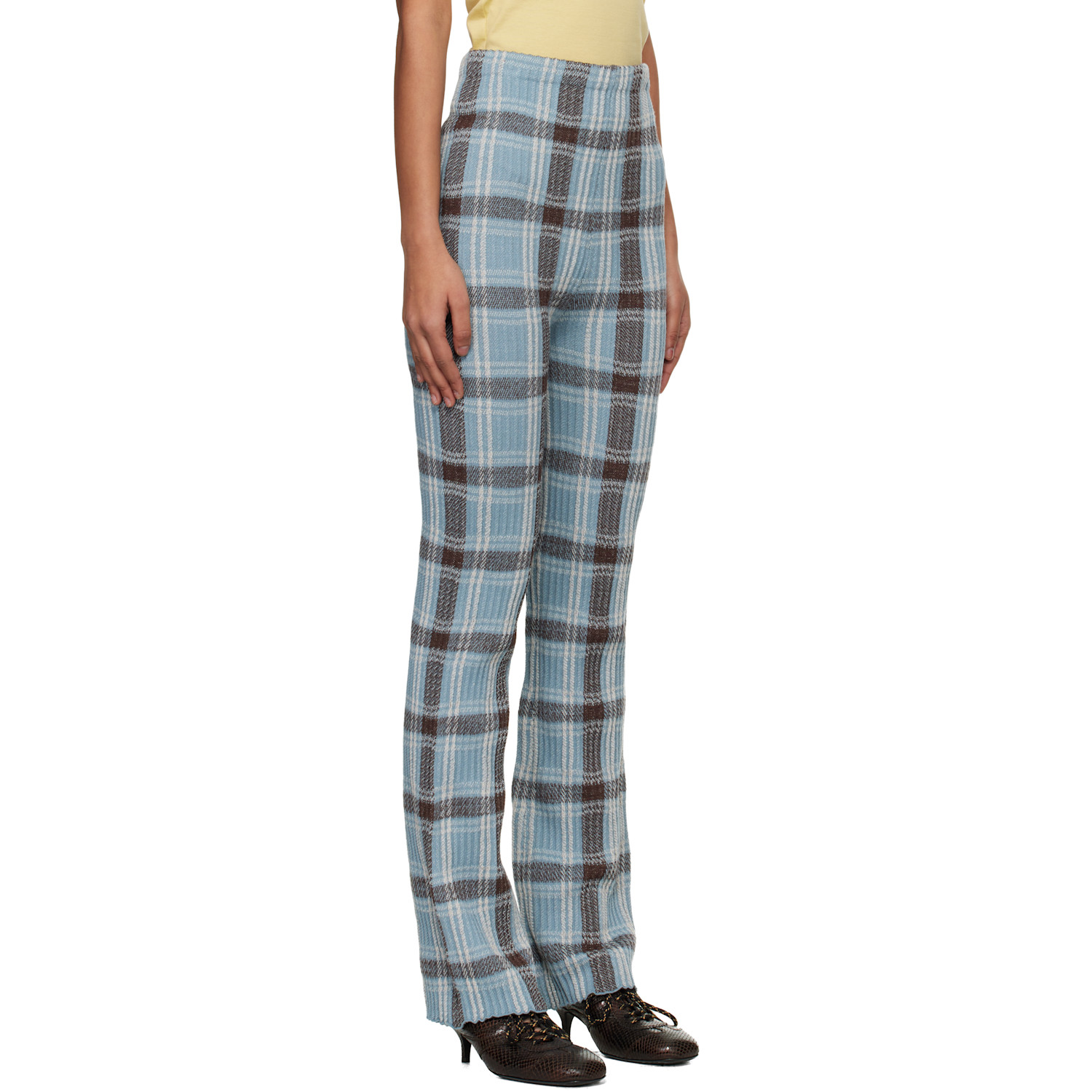  Acne Studios Blue Fitted Wool Trousers 