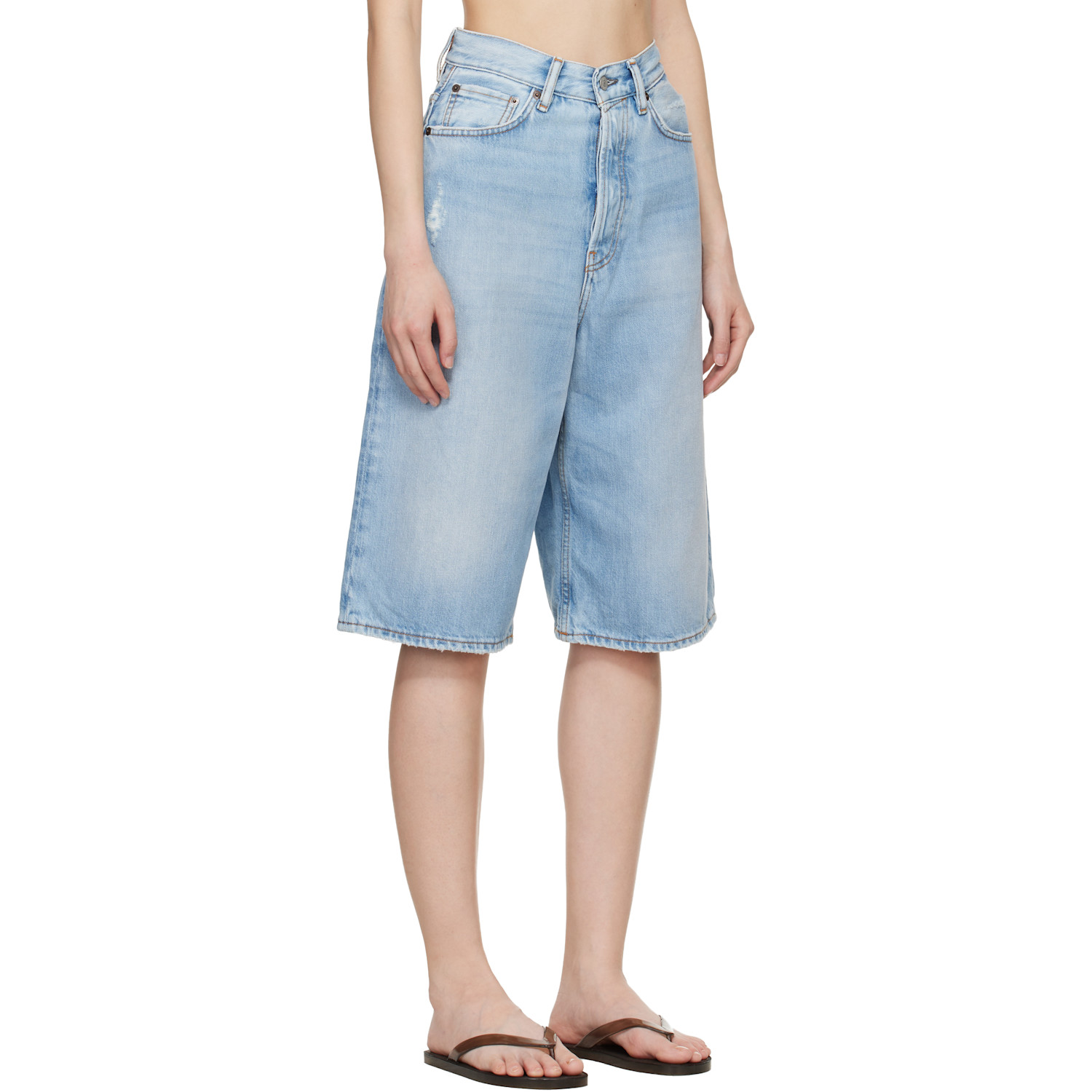  Acne Studios Blue Loose Fit Denim Shorts 