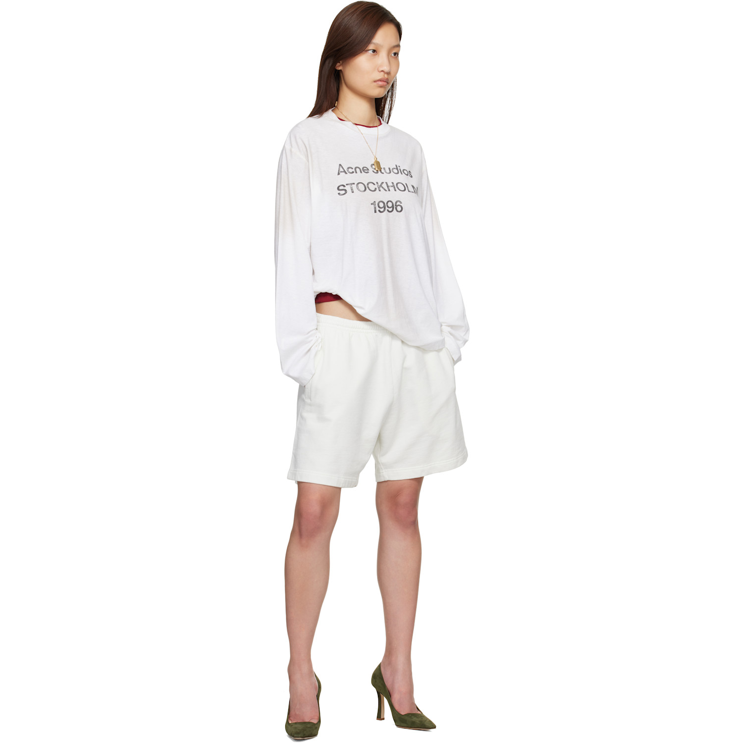 Acne Studios Black Wool Pleated Shorts | Smart Closet