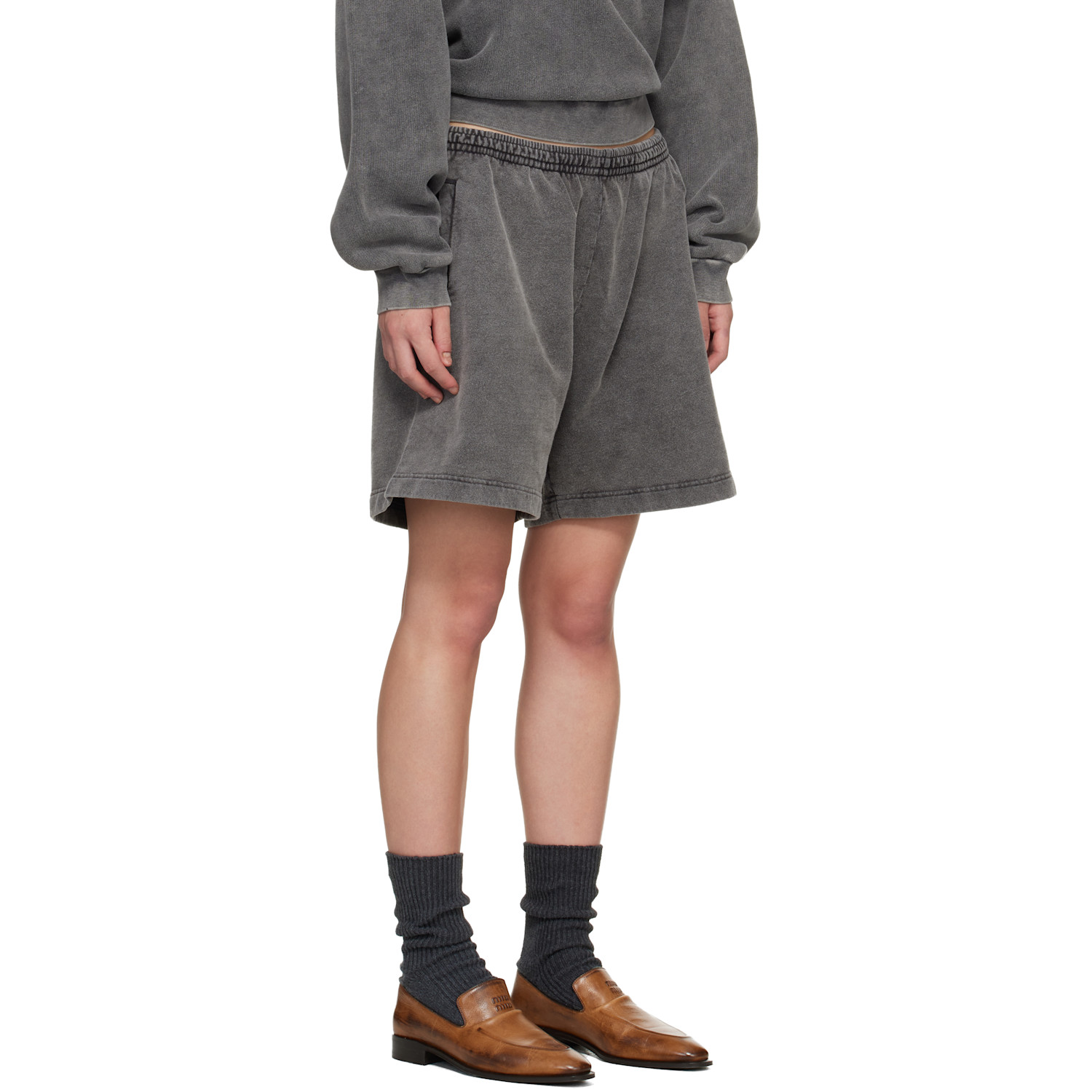  Acne Studios Gray Cotton Shorts 
