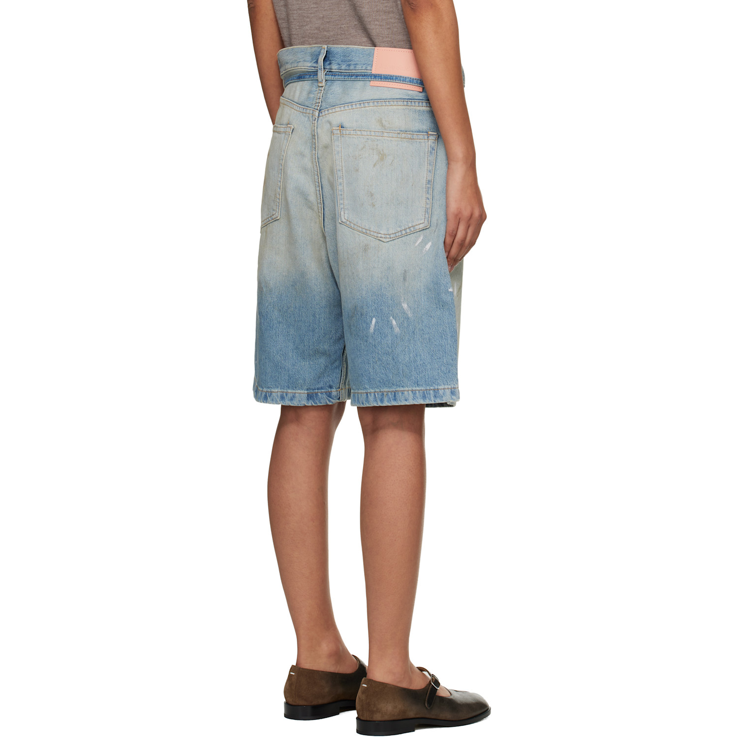  Acne Studios Blue Belted Denim Shorts 