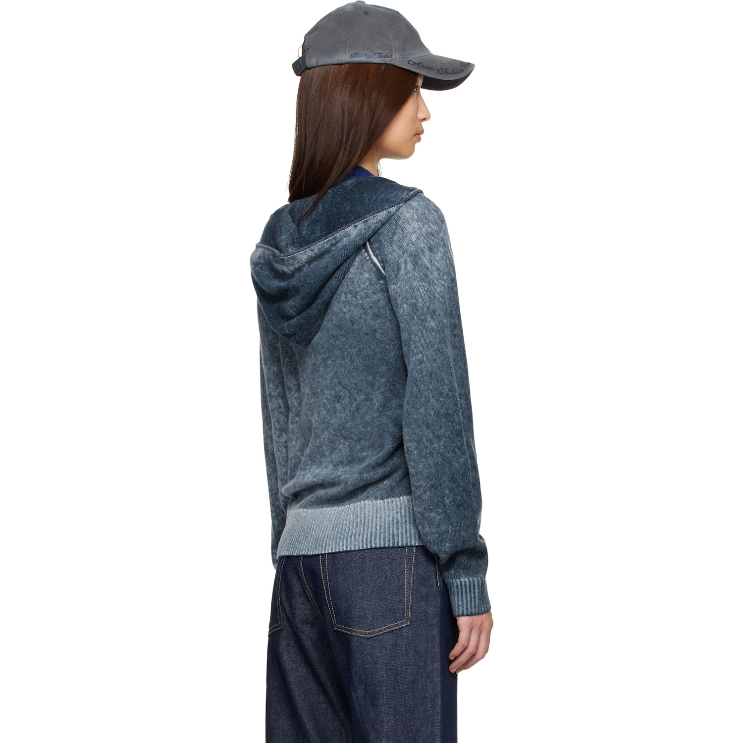  Acne Studios Navy Zipper Hoodie 