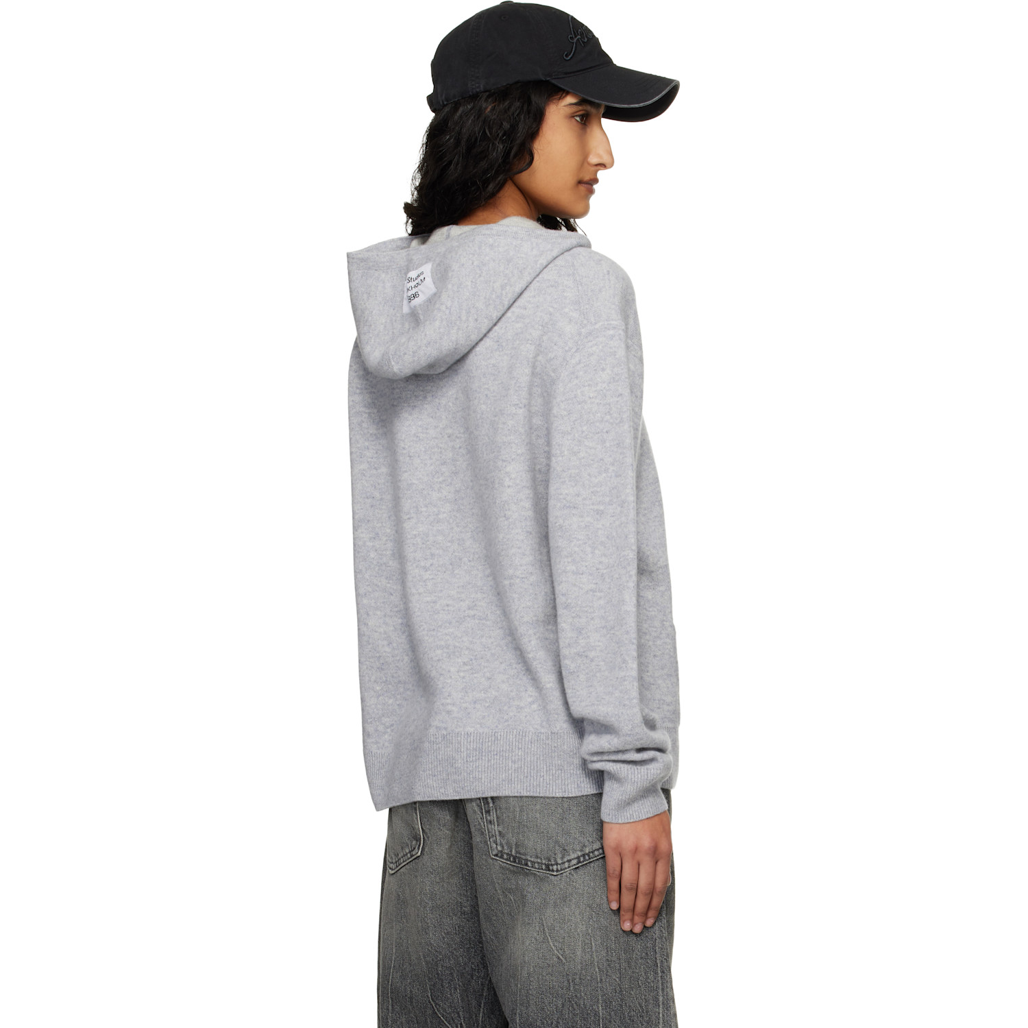  Acne Studios Gray Cashmere Hoodie 